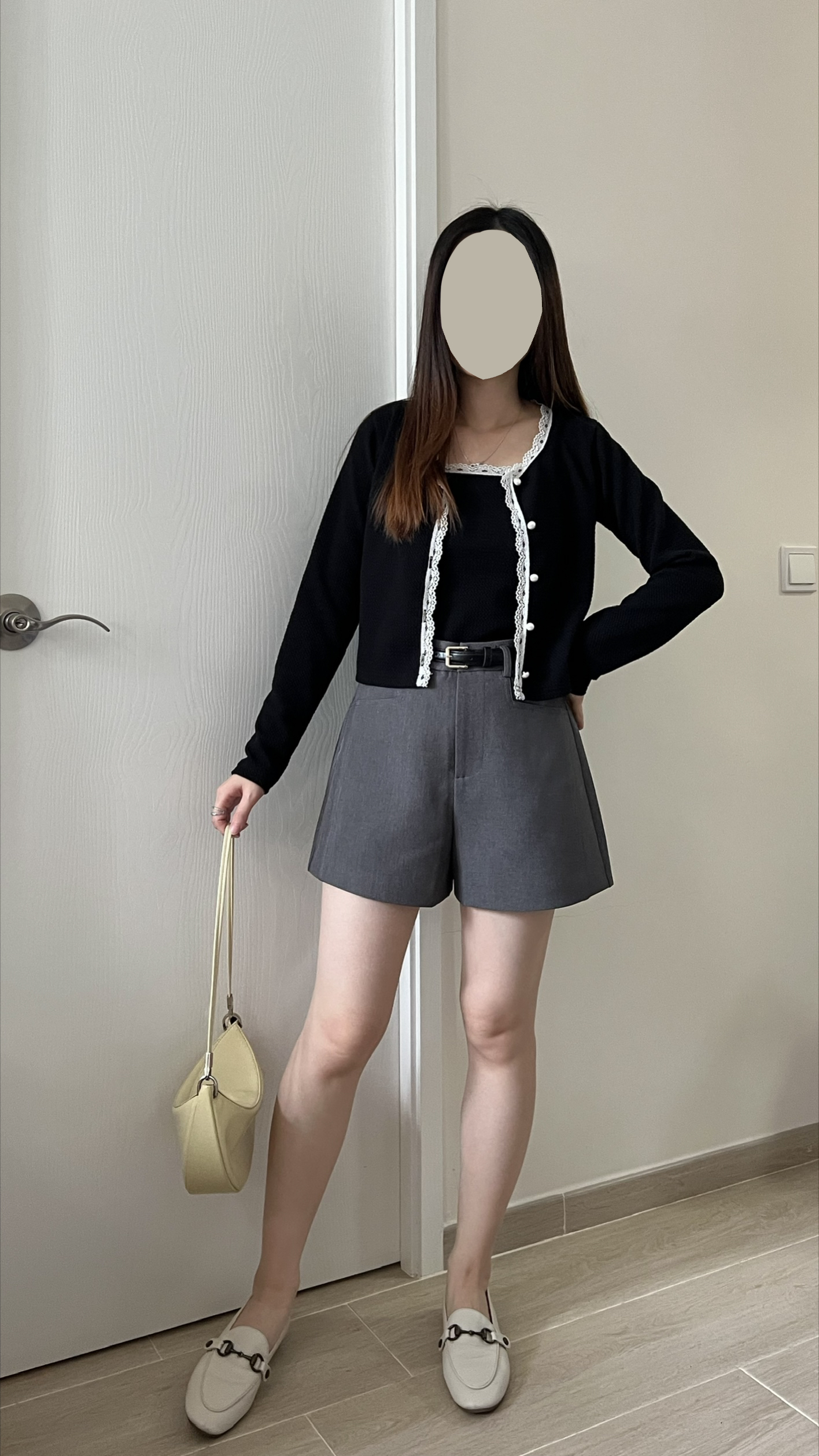 貴氣蕾絲花邊set 免熨 現貨