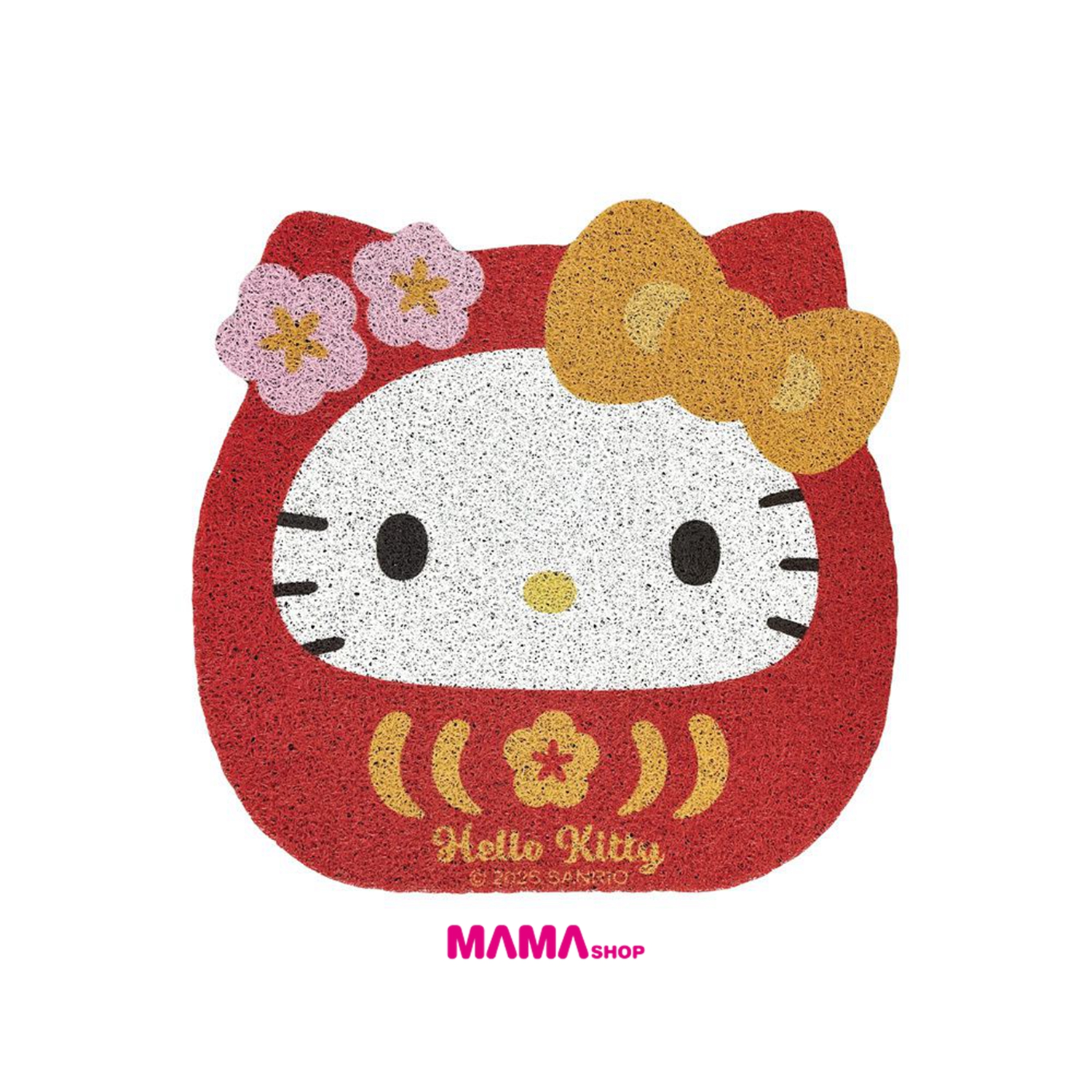 台灣直送Sanrio 達摩造型絲圈刮泥地墊