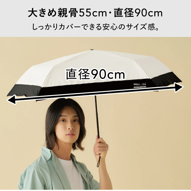 日本直送 Wpc. IZA LIGHT & SLIM 輕薄降溫縮骨遮｜晴雨兩用・夏日降溫 14.7°C (190g)