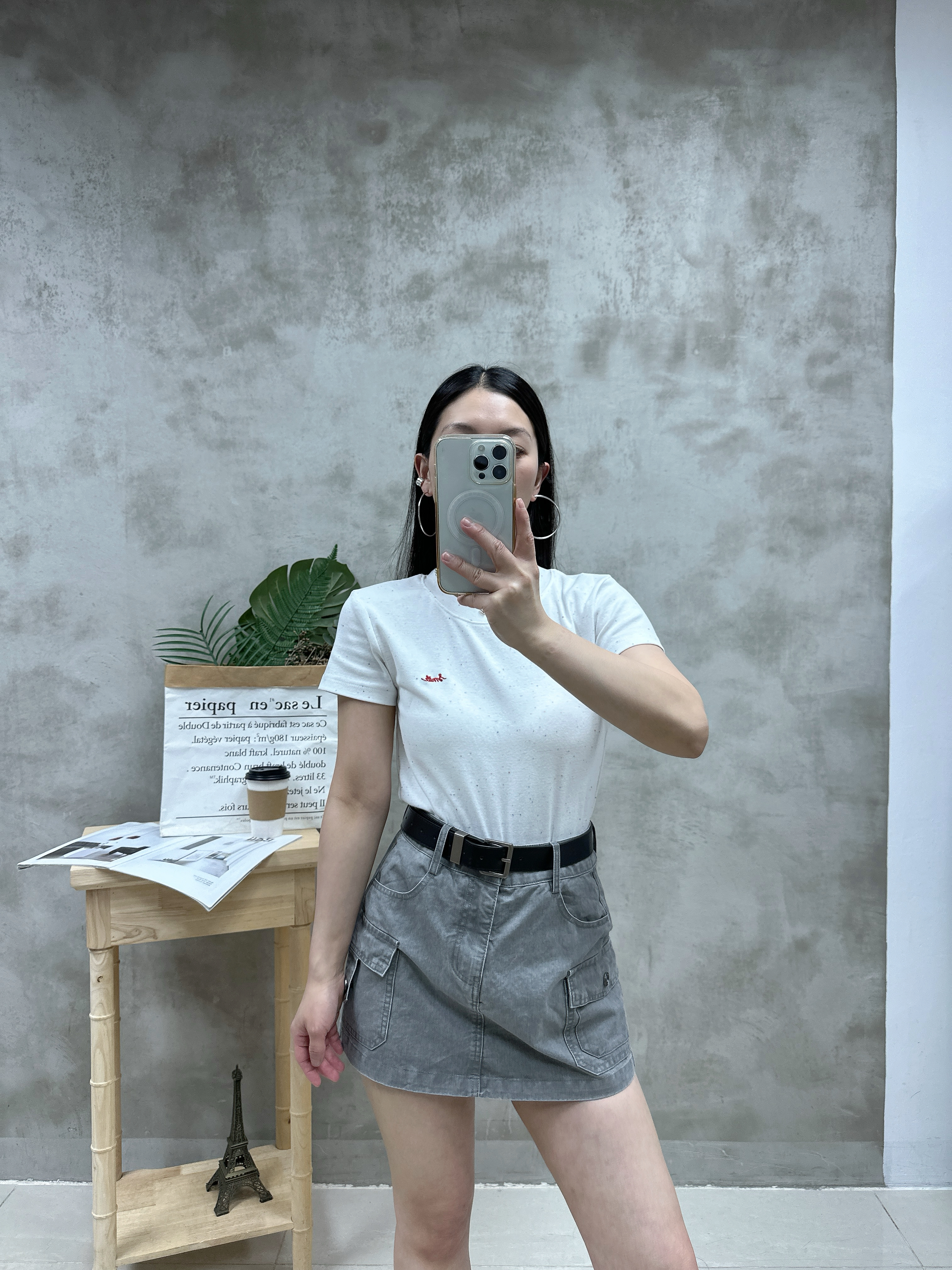G18 彩點刺繡字Tee