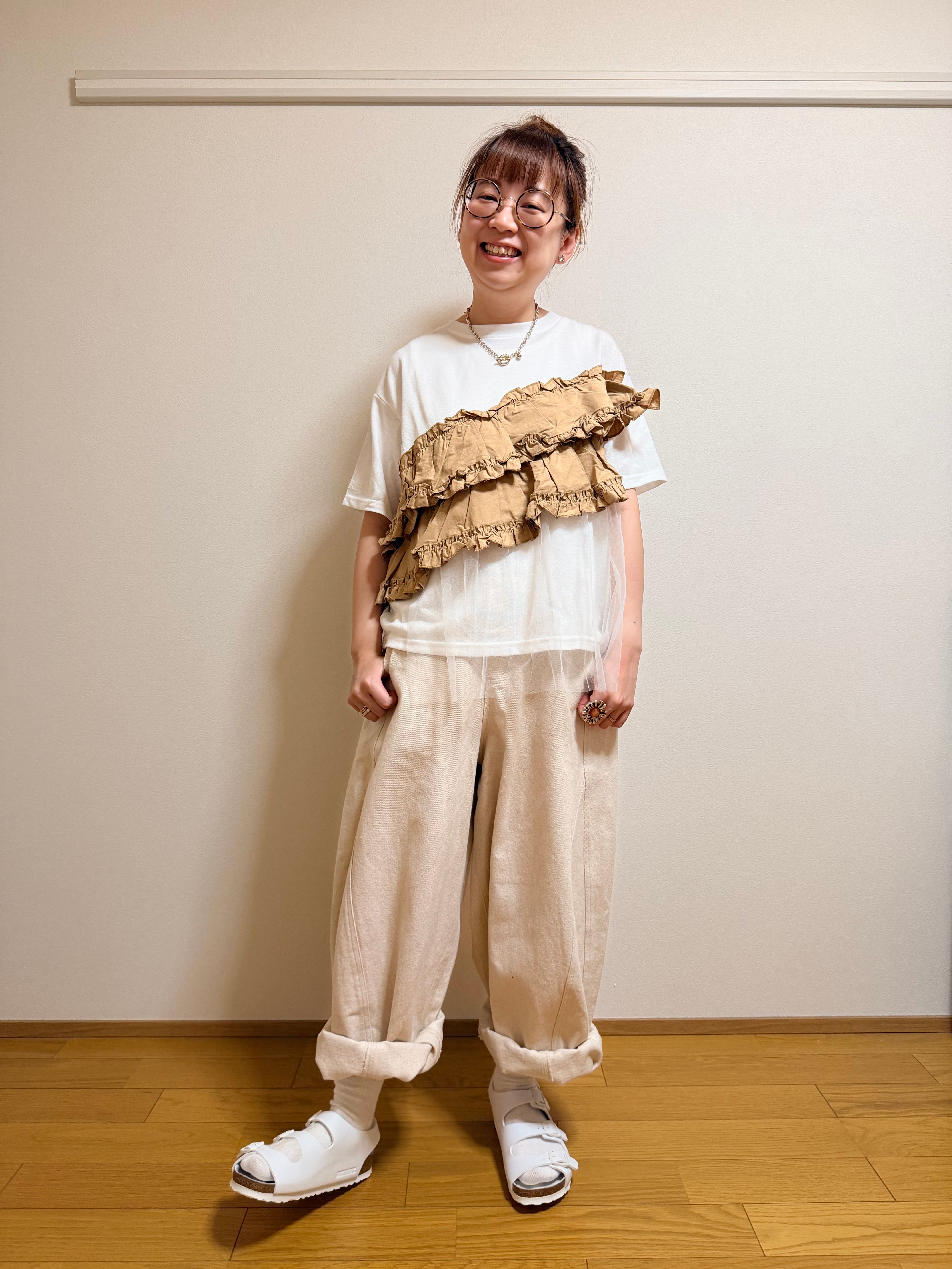 日本Ruffle紗紗衫