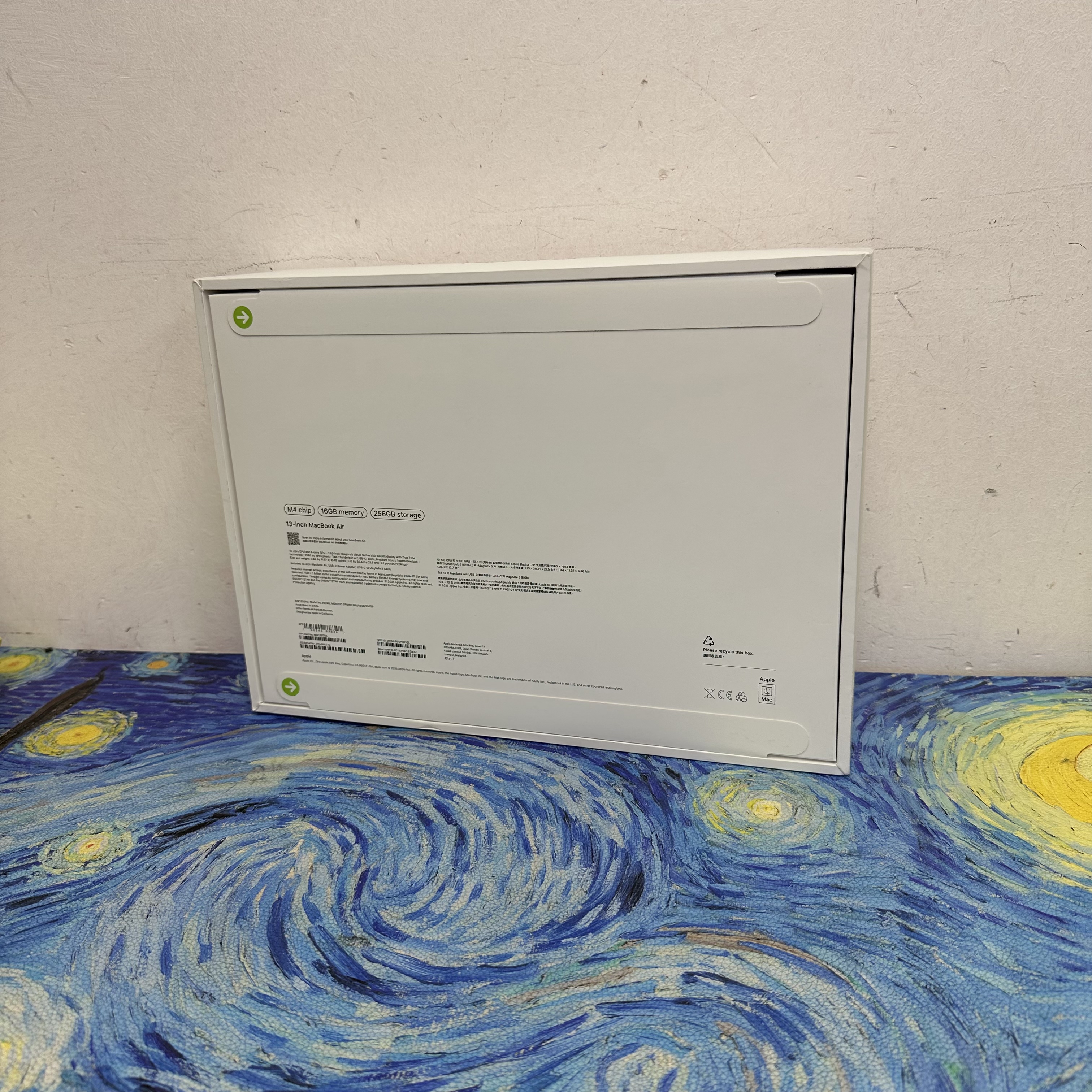 *5776  （全新未拆盒超輕薄🔥MacBook M4 Air )APPLE  MacBook Air M4 2025 M4 CPU/ 16GB Ram/256GB SSD/10核心GPU/Liquid Retina Mon/13吋/藍色/Gaming Laptop / Notebook / 超強續航能力/ 原廠保養/ 文書機 / 畫圖 / 剪片 / Movie / Netflix / 香港行貨✨