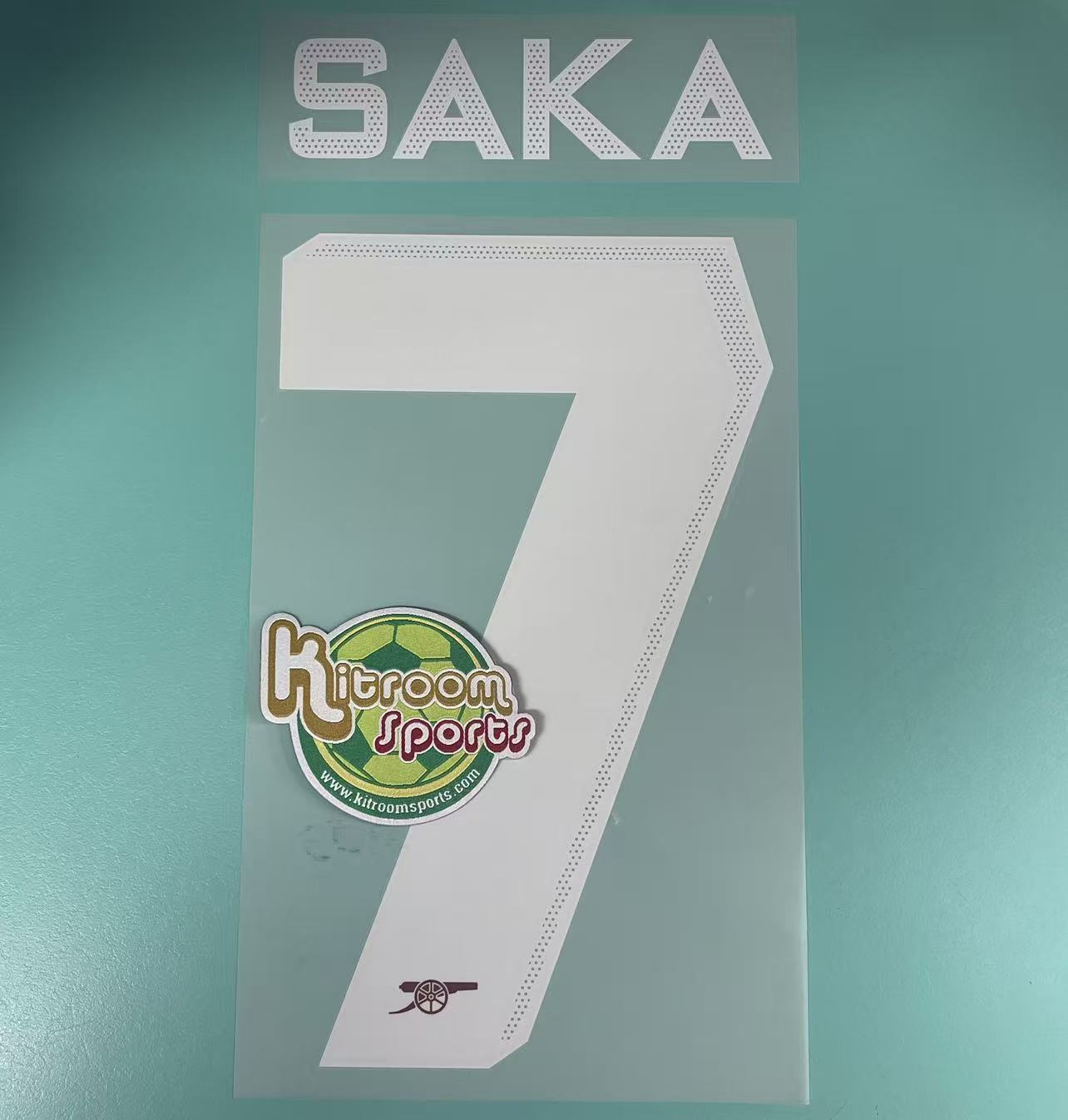 2022-23 Arsenal Home UCL Nameset #7 SAKA