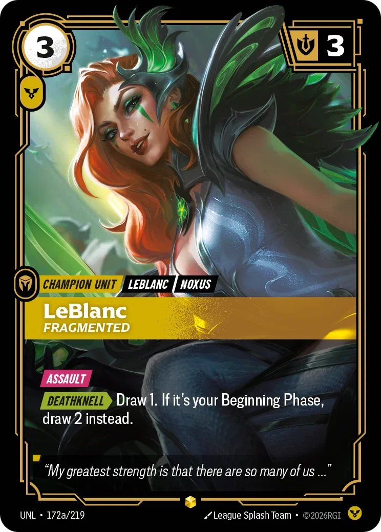 Unleashed - Showcase - Order Rune (Set 3)