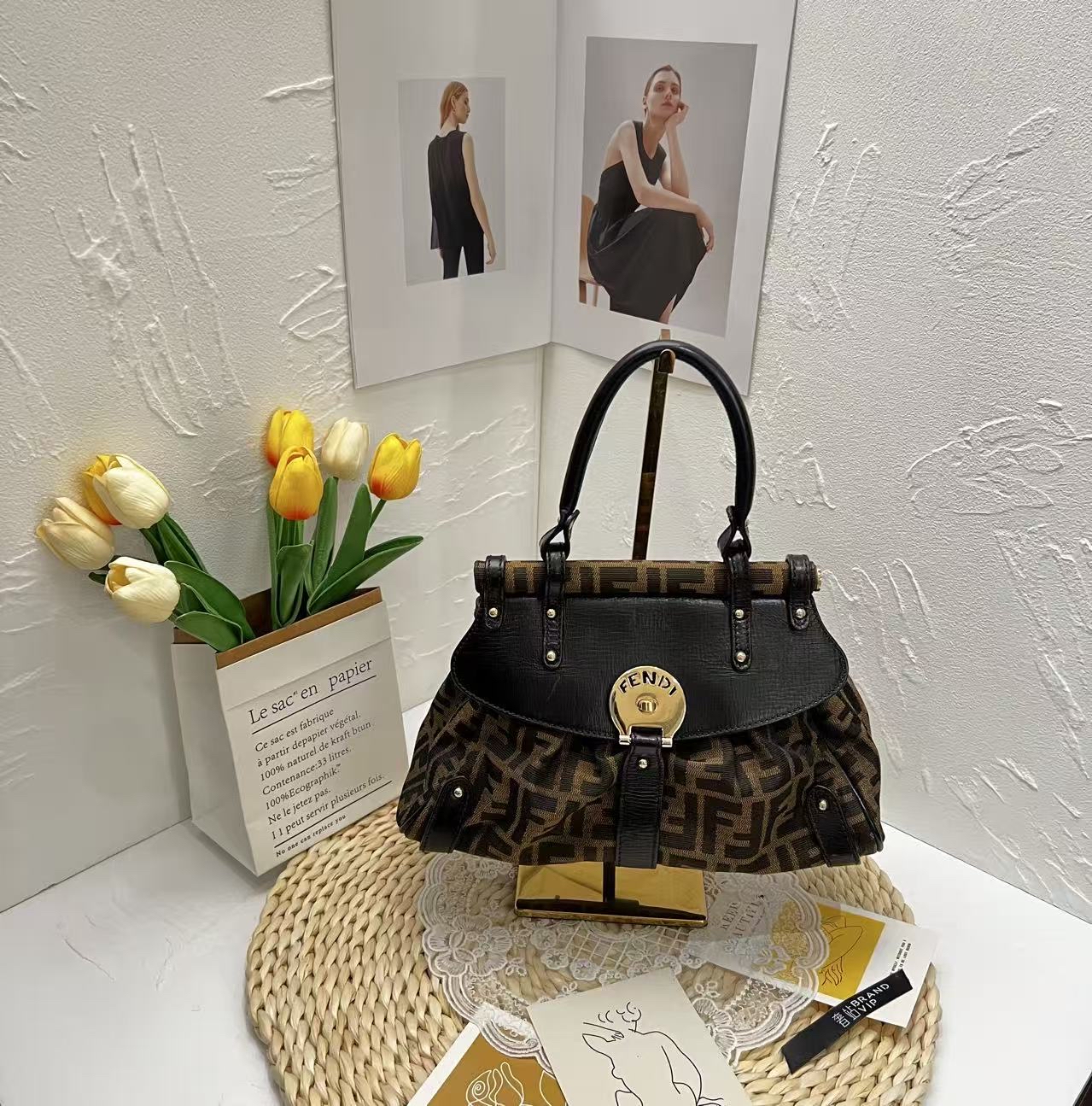 Fendi Zucca Print Canvas Magic Bag