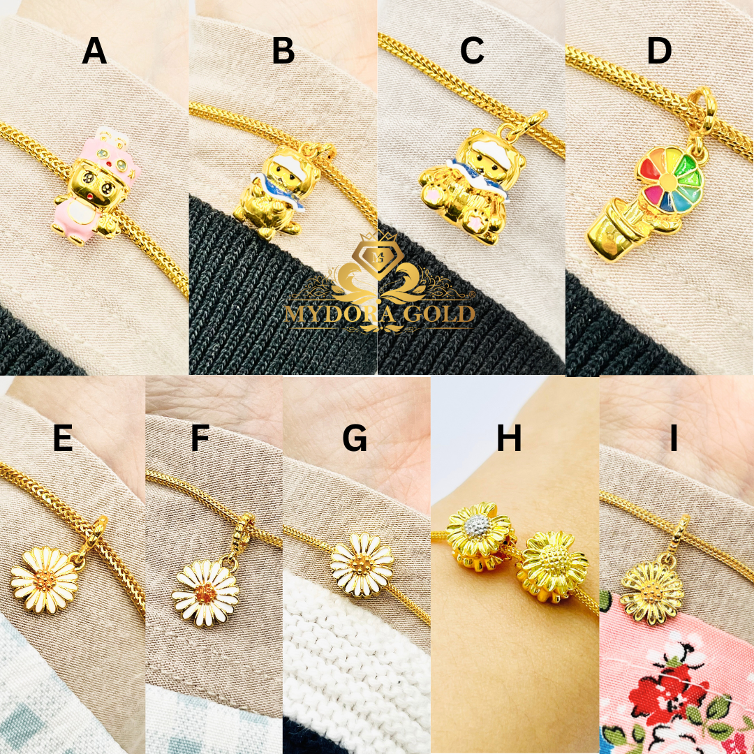 MYDORA Charm Bead Dragon G Series (5G) l EMAS 916/22K