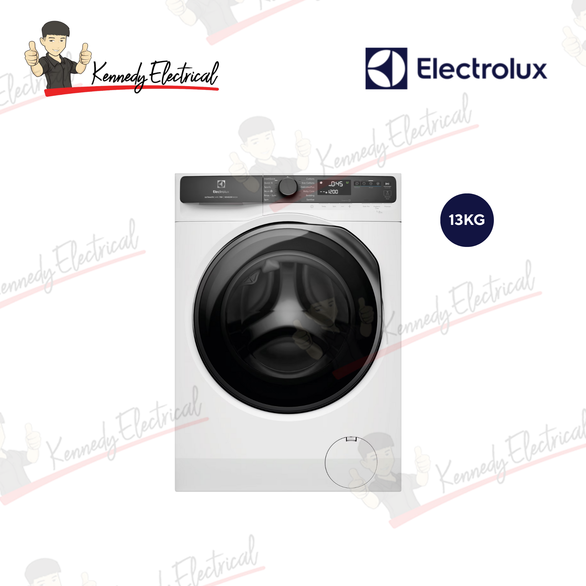 Electrolux 13kg UltimateCare 700 Front Load Inverter Washer (EWF1343R7WC)
