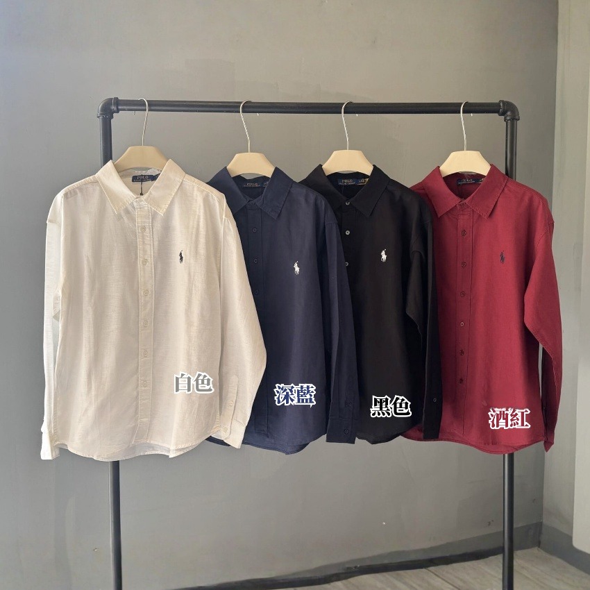 RL POLO 男女款亞麻恤衫