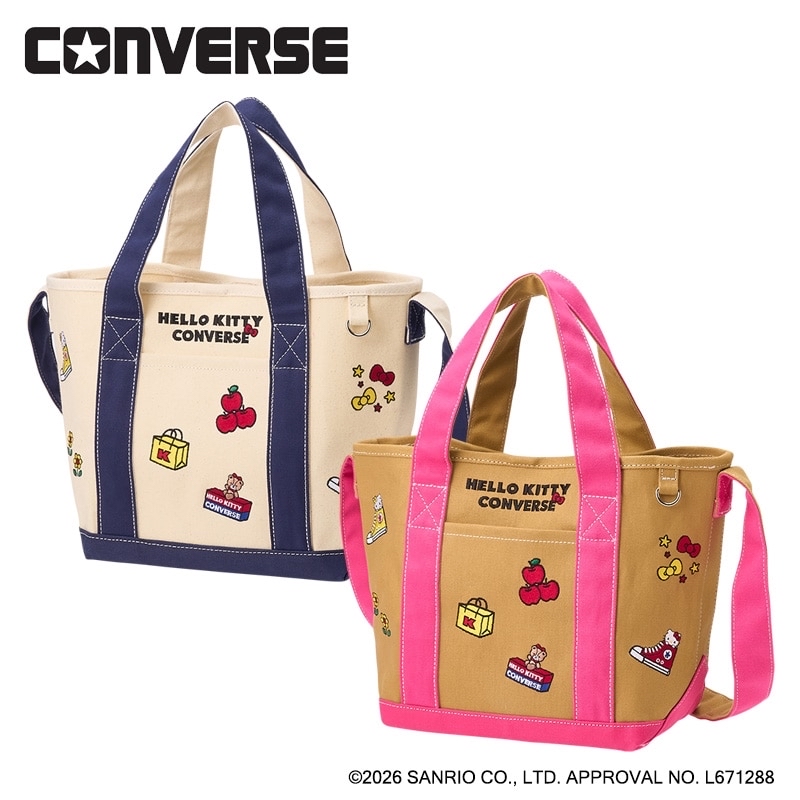 🎀【預訂】CONVERSE × Kitty Canvas Tote Bag Pink