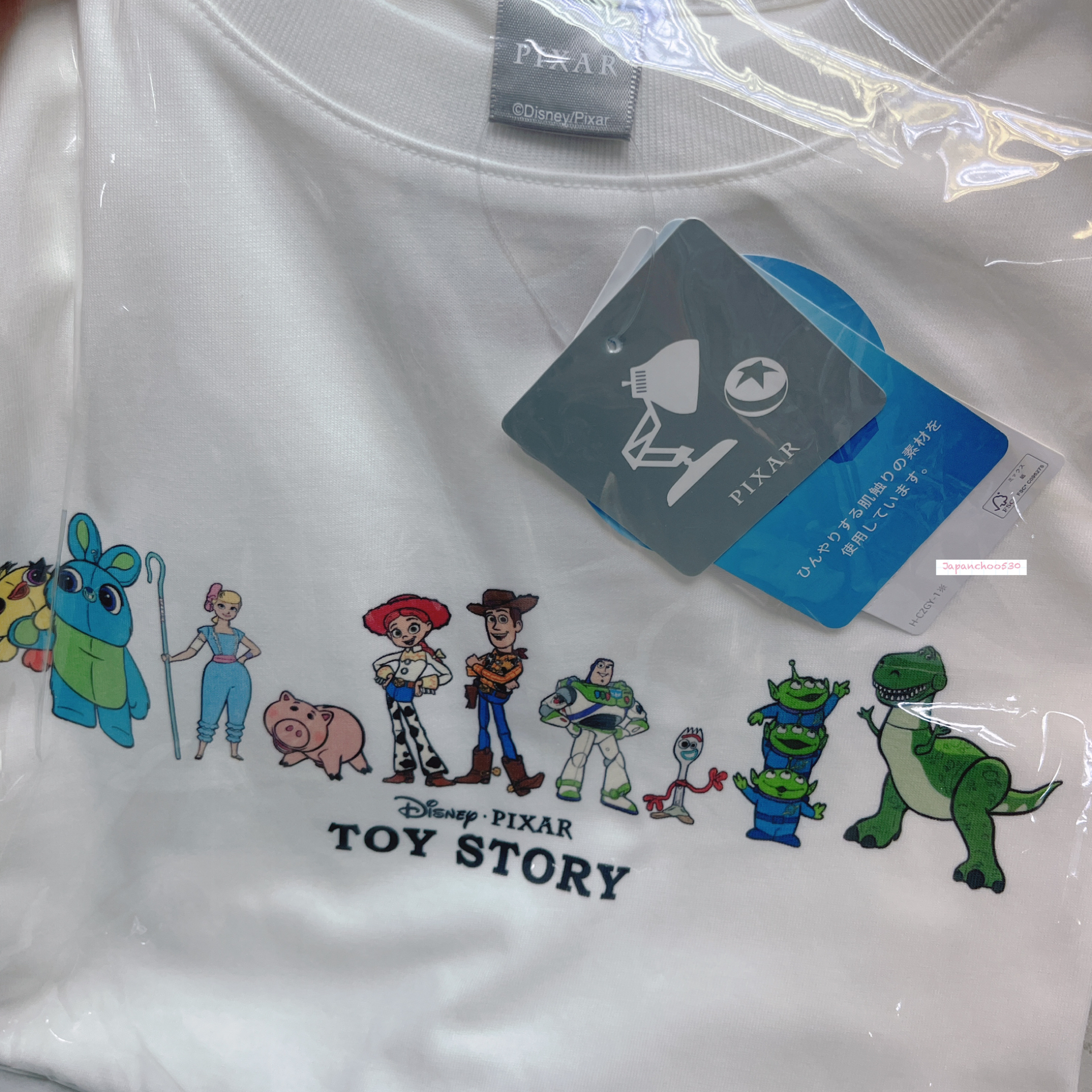 日本預訂📍日本Toy Story可愛圖案涼感短袖Tee