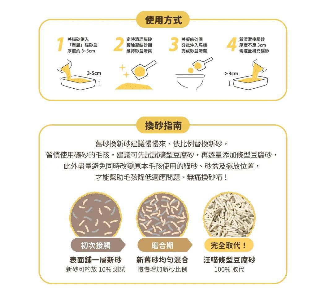 汪喵星球 益生菌豆腐砂 7L（原味/花草味)