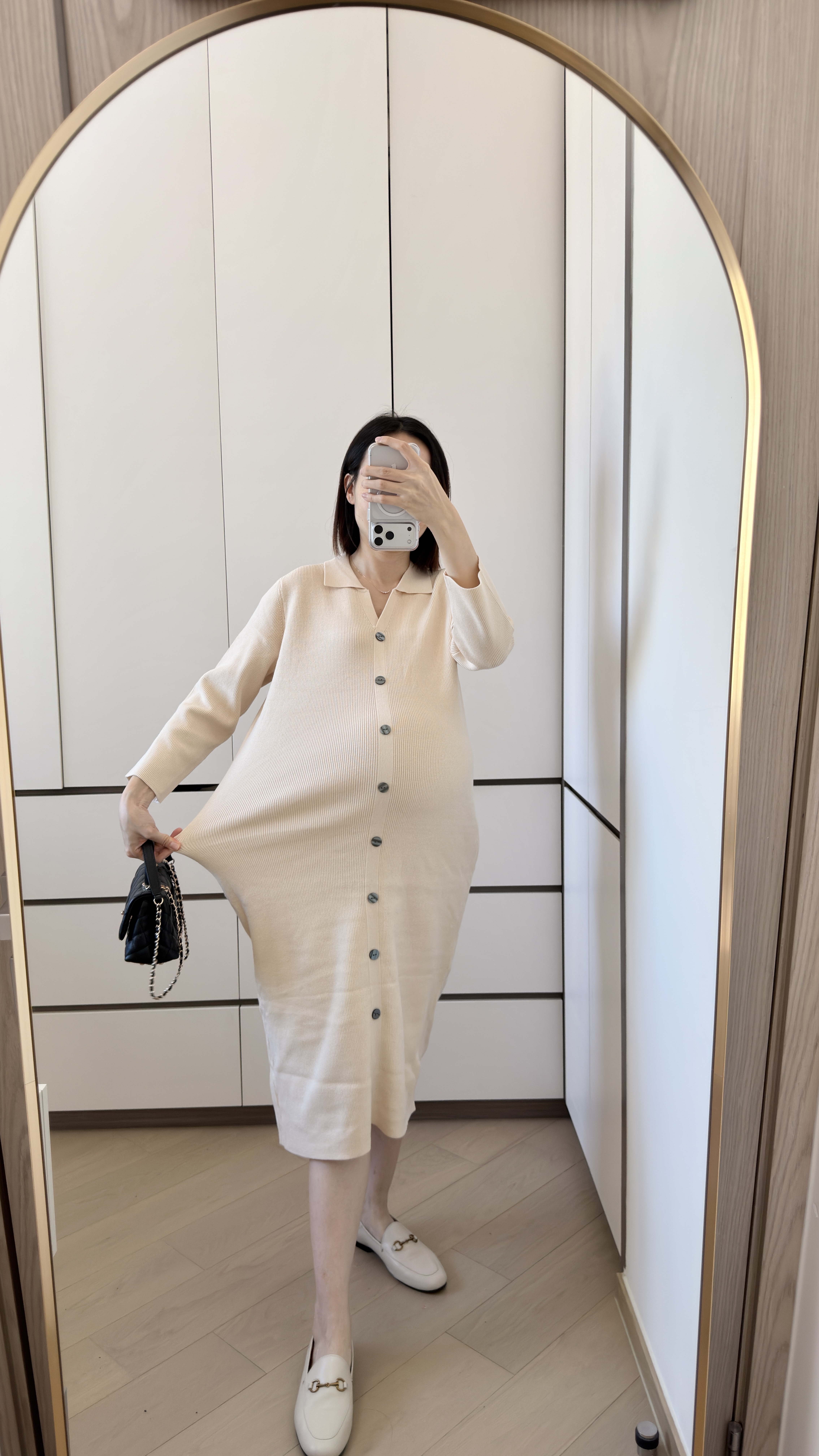 The Camille Knit Shirt Dress