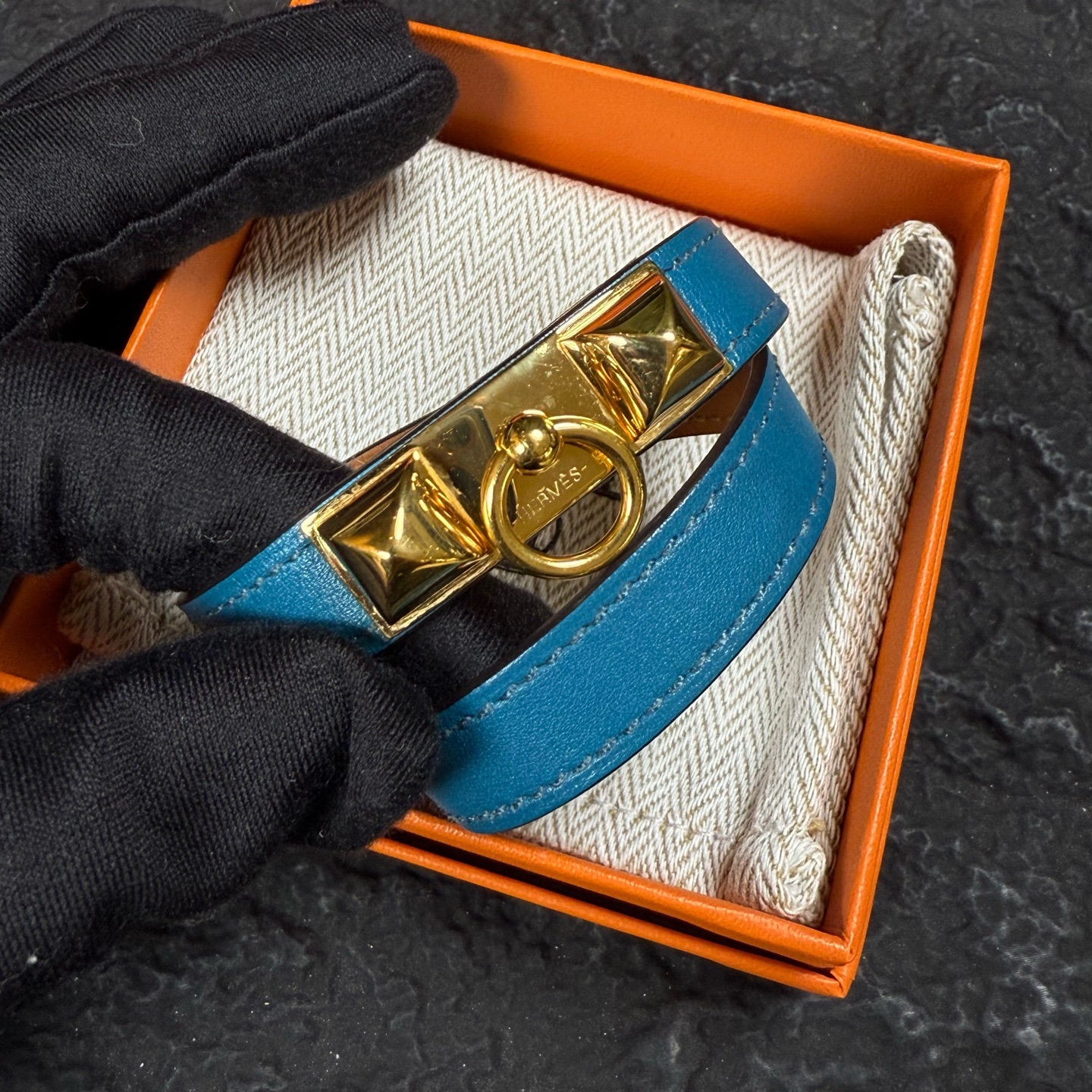 Pre-owned Hermès Rivale Double Tour