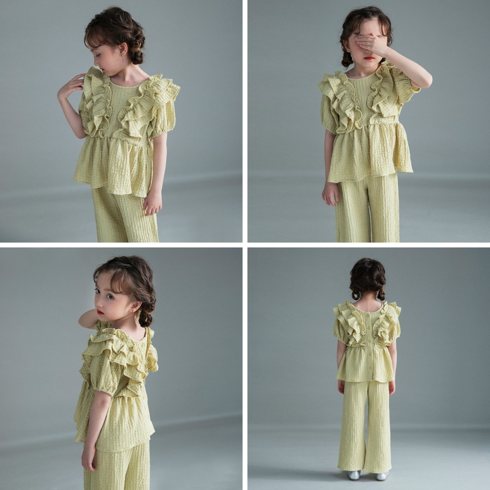 🆕【⭐訂購⭐】 🇯🇵日本直送🌀優雅荷葉邊 立體布料 兩件套［3款選］🌀[ELBA-0207][260320]