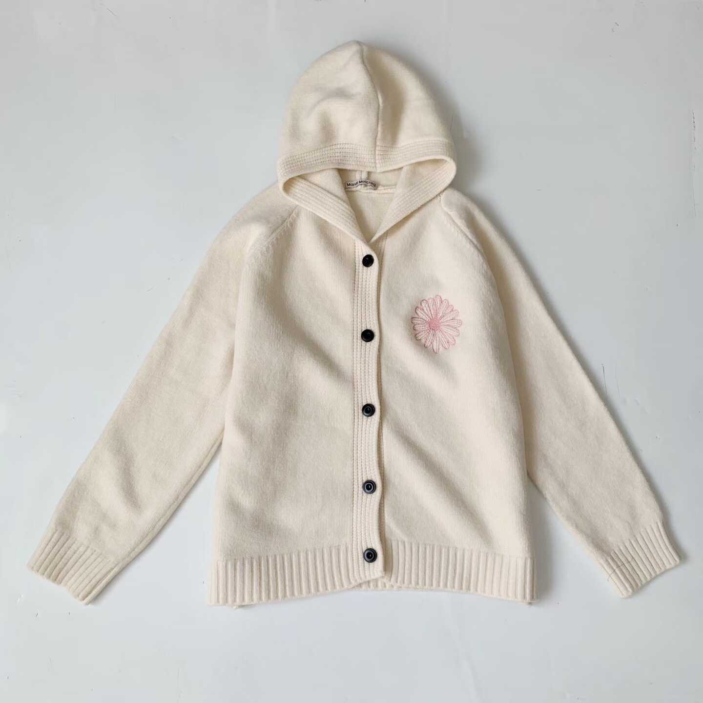 預訂 Mardi刺繡毛衣連帽開襟外套 [貨號26A1601]