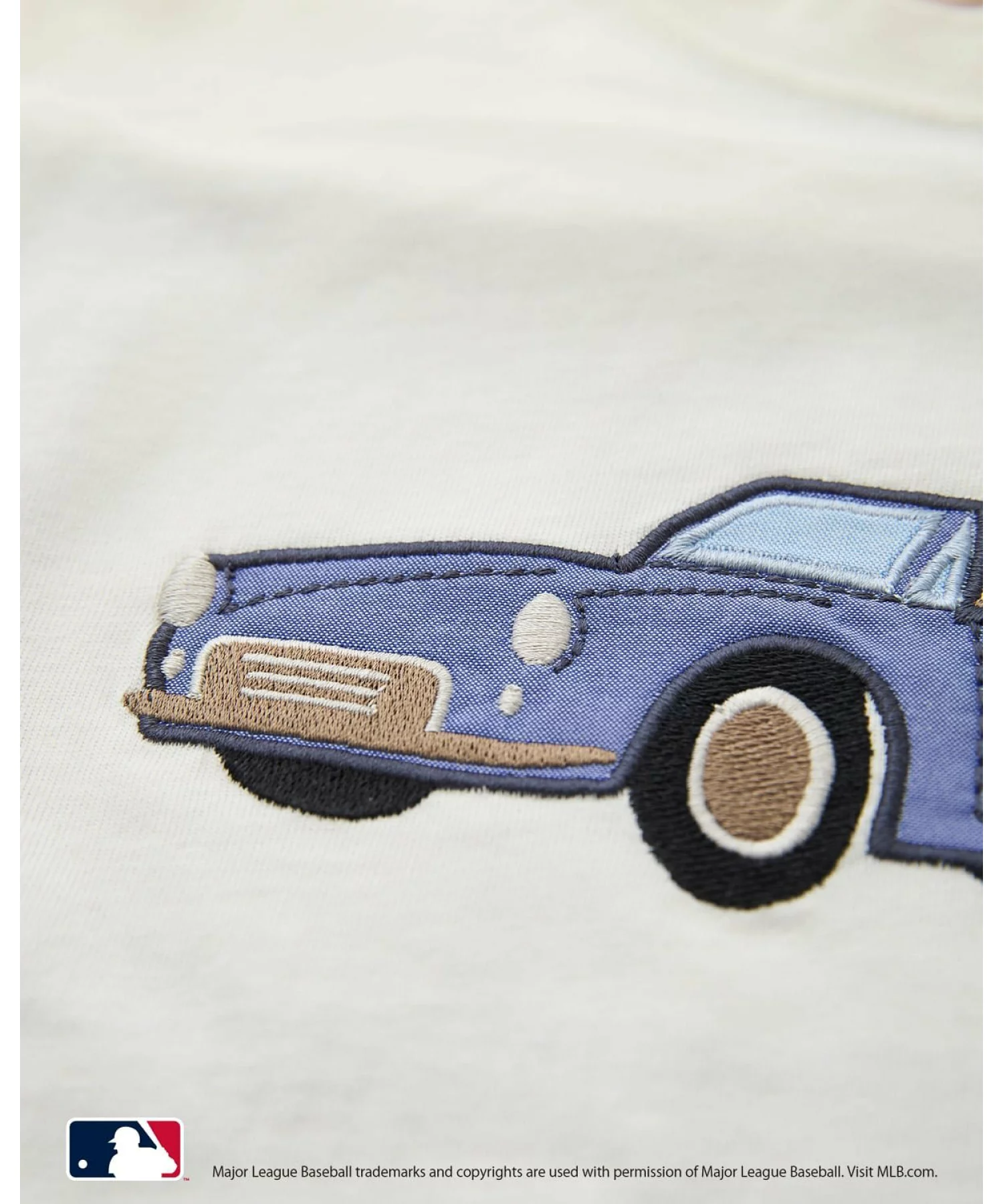 🆕【⭐訂購⭐】日本直送🇯🇵 #MLB 汽車刺繡貼花 層疊 短袖Tee［3款選］🌀[ELHA-0048][260910]