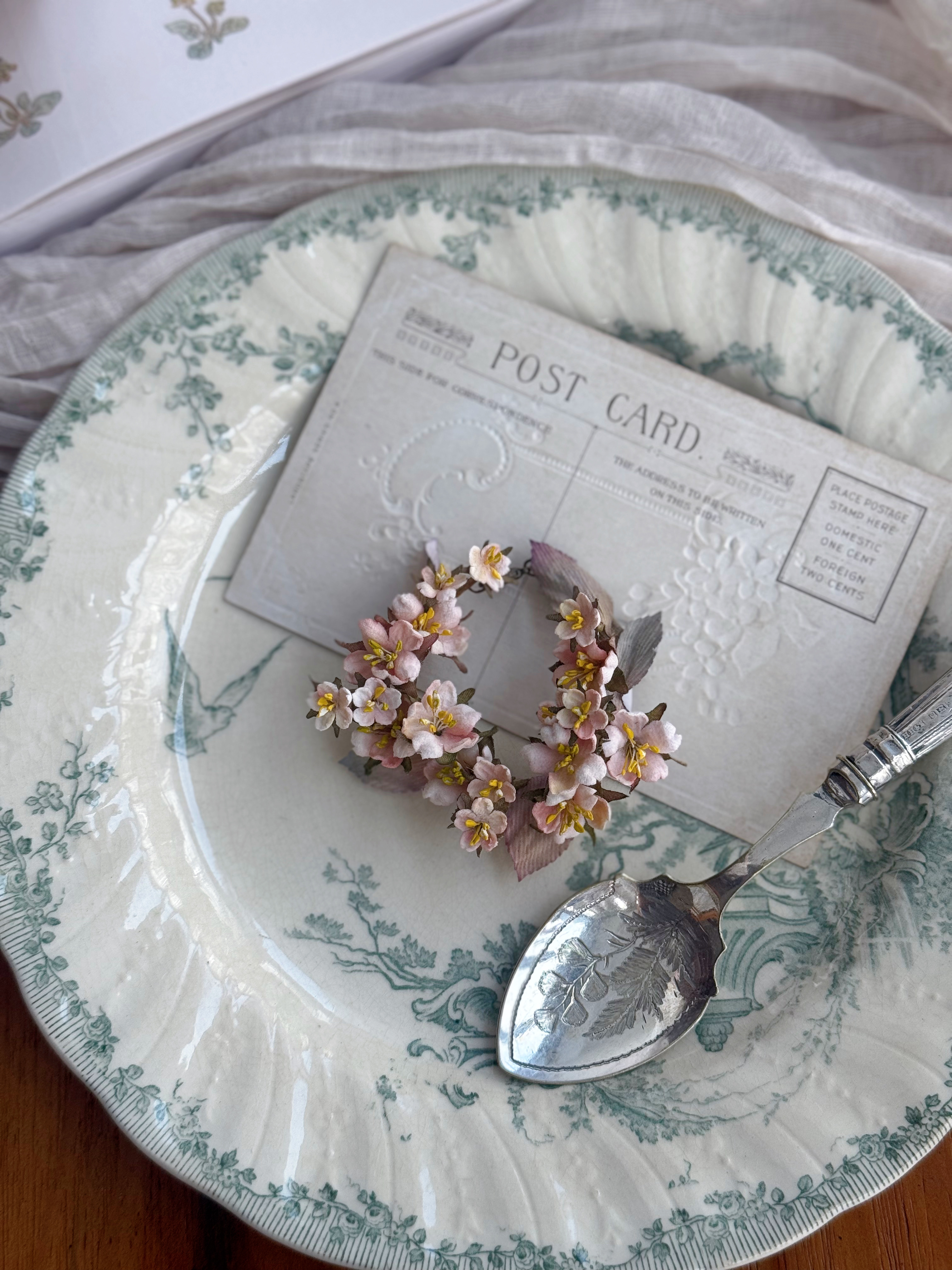 Sakura wreath - 春日滿櫻·多用途飾品 A