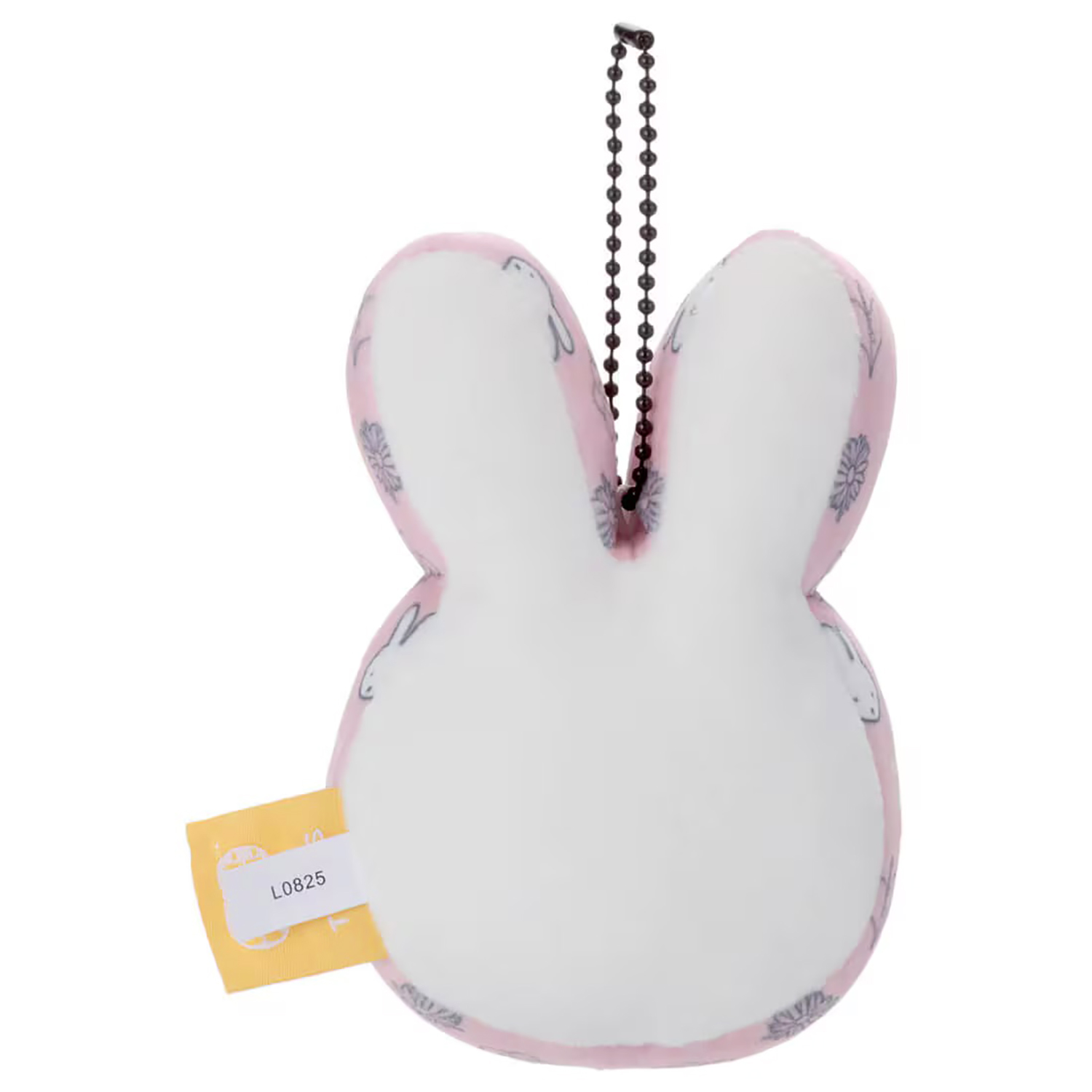 Miffy - 大頭掛飾 (粉紅色花卉邊框款)