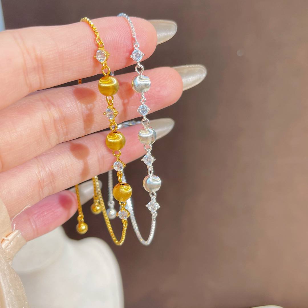 🆕轻奢圆珠镶钻手链 🇨🇳