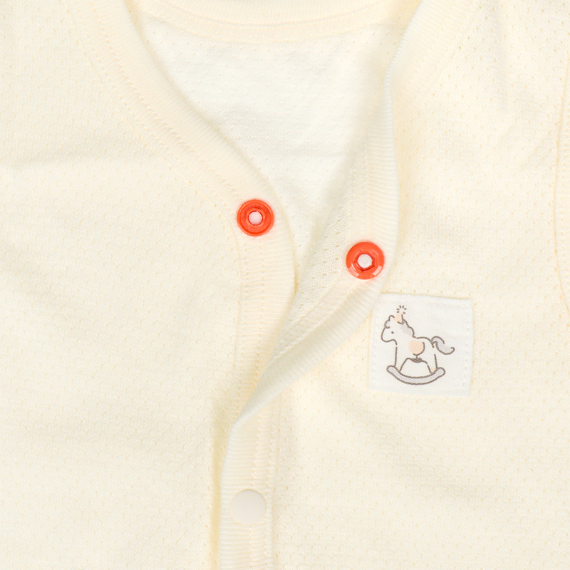 🇯🇵預訂 日本直送🇯🇵搖搖木馬印花純棉網眼前開式無袖背心包屁衣兩件套