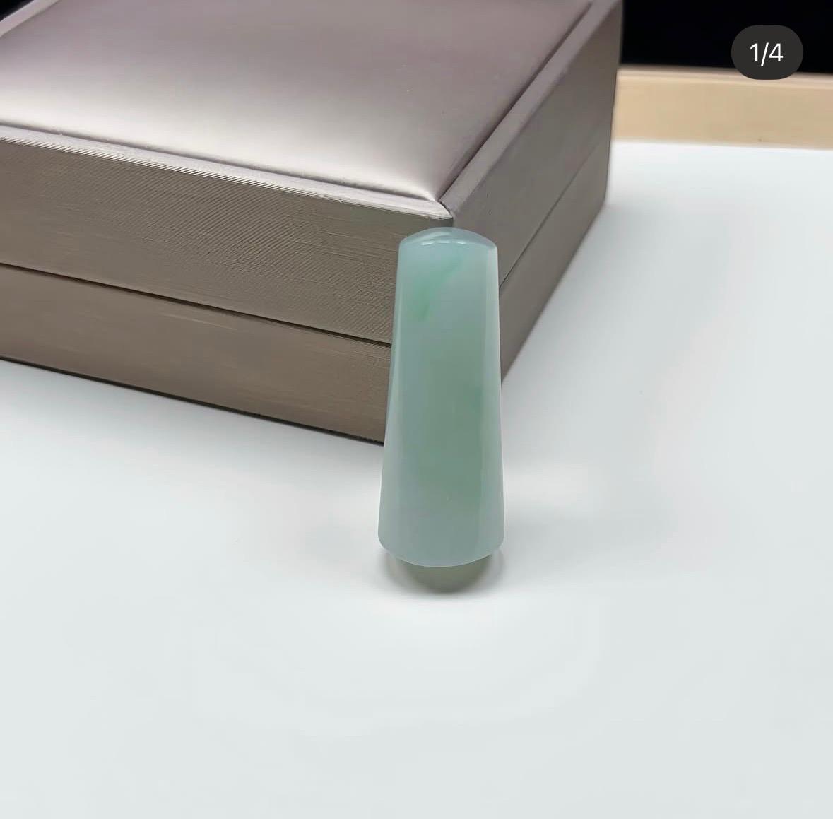 甜綠飄翠翡翠玉柱