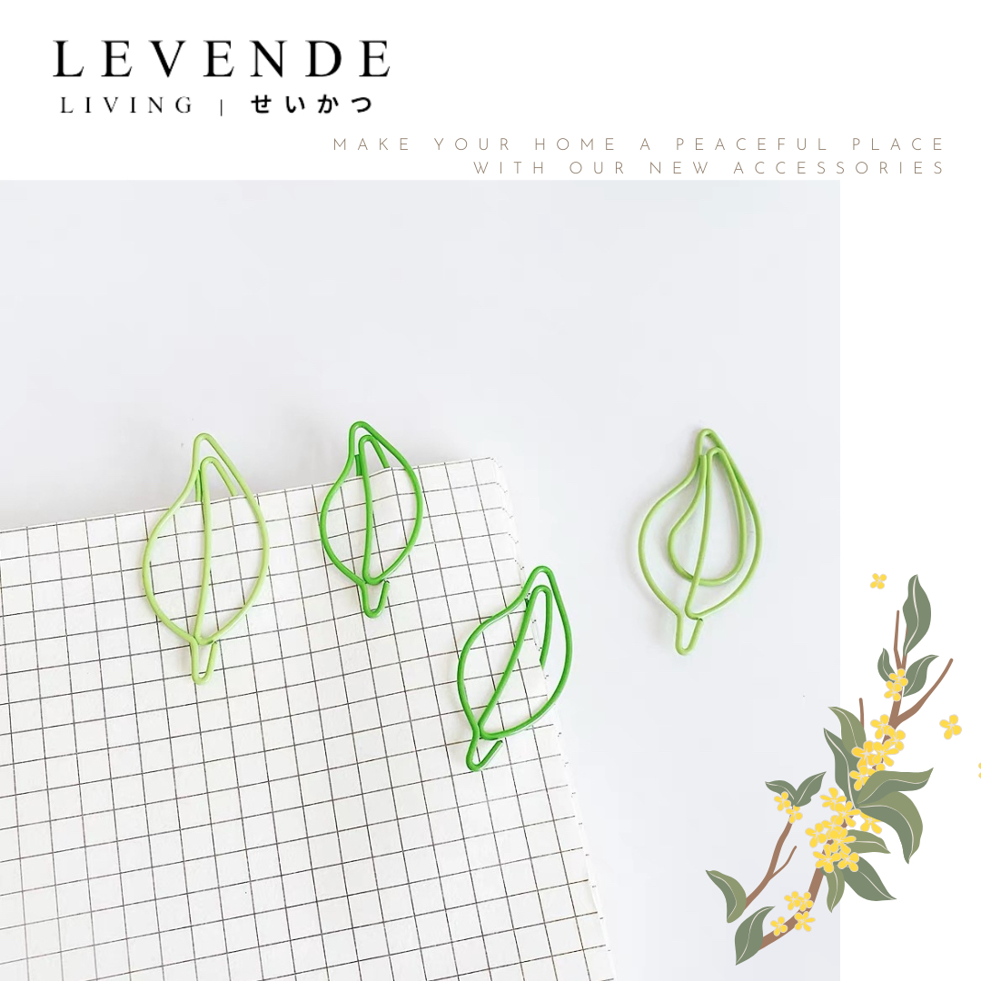 Levende 葉子造型萬字夾