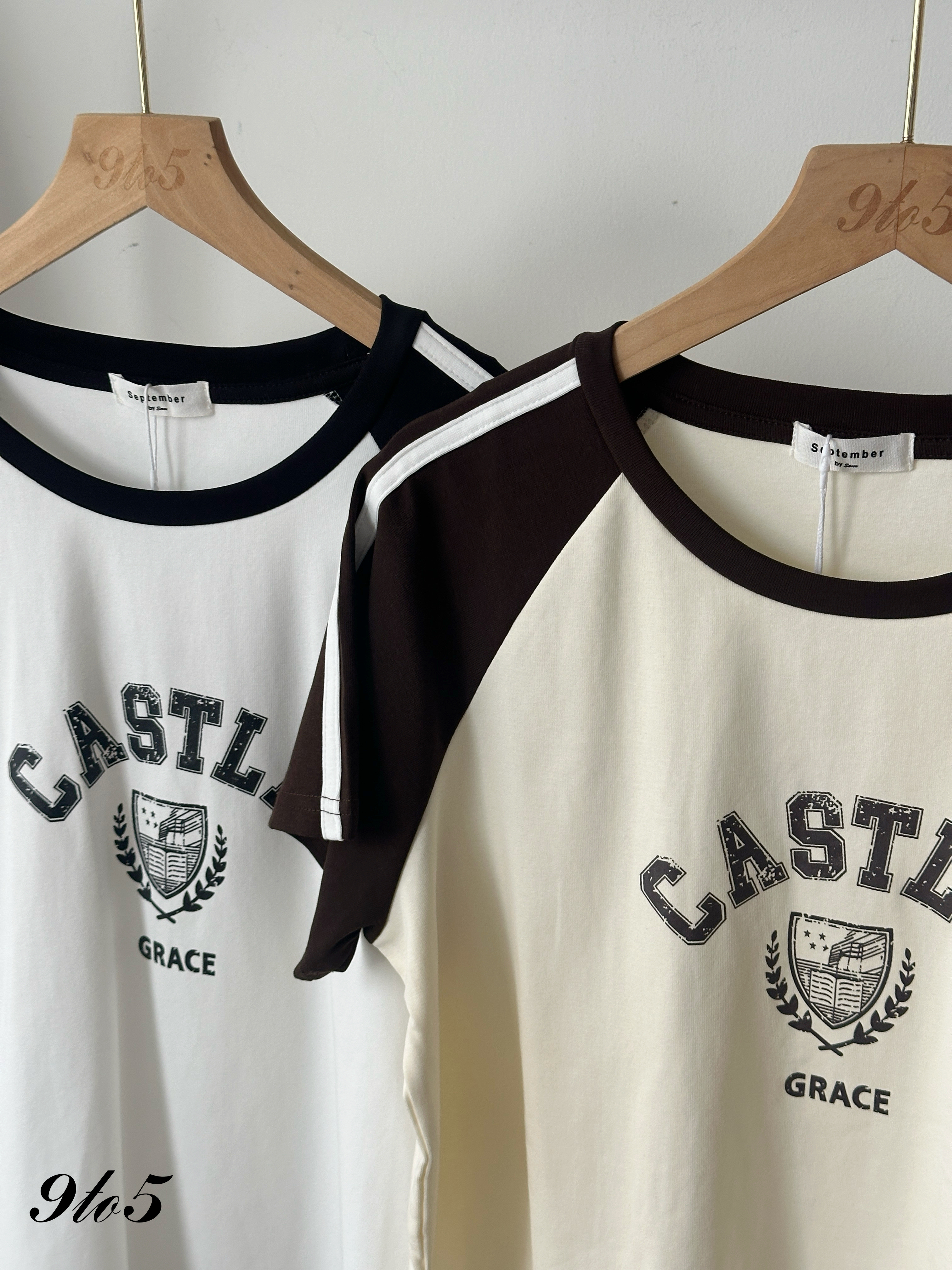T4227 Contrast Raglan Sleeve Tee - 5 Colors 