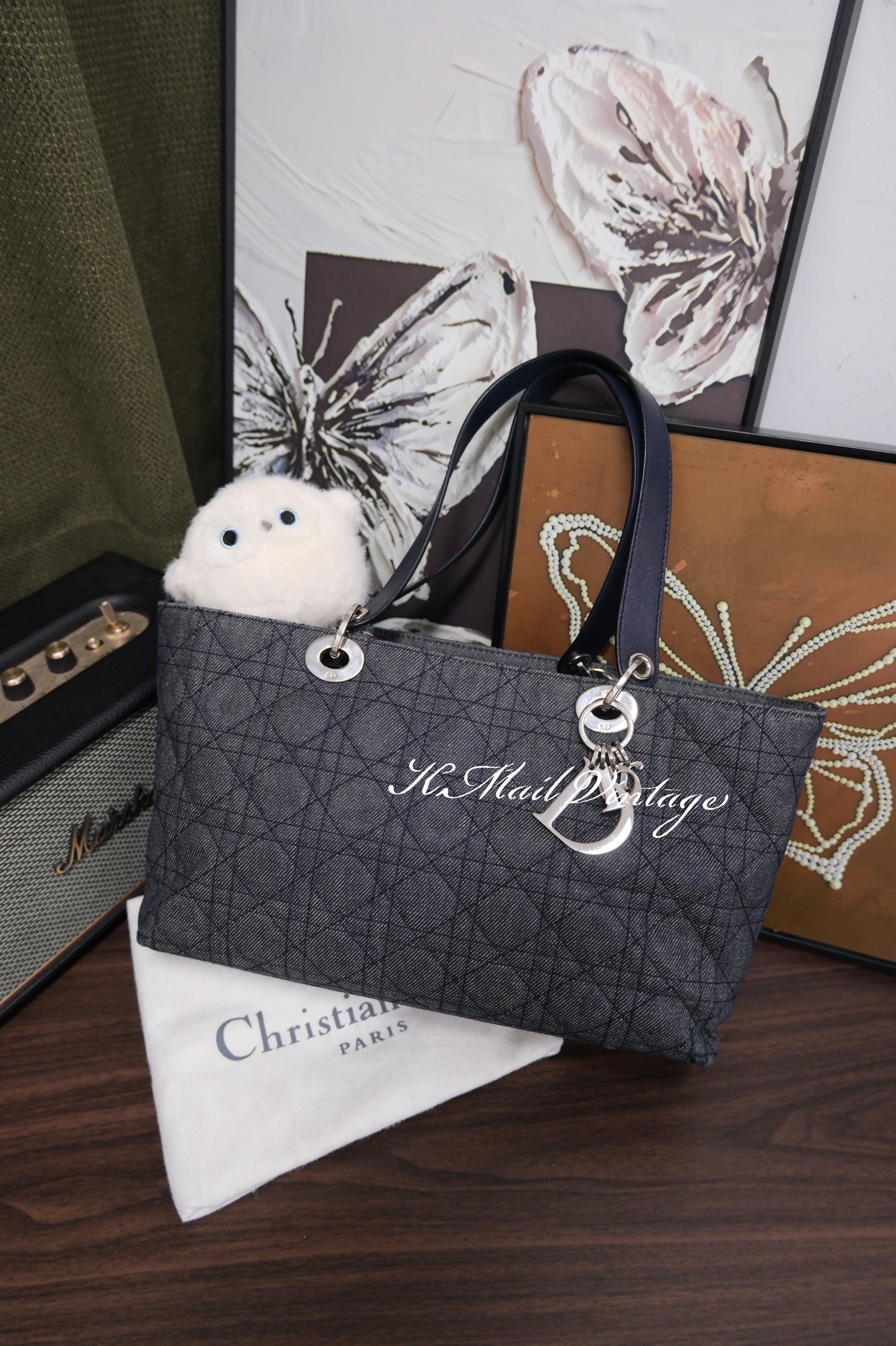 Dior Cannage Denim Shoulder bag 