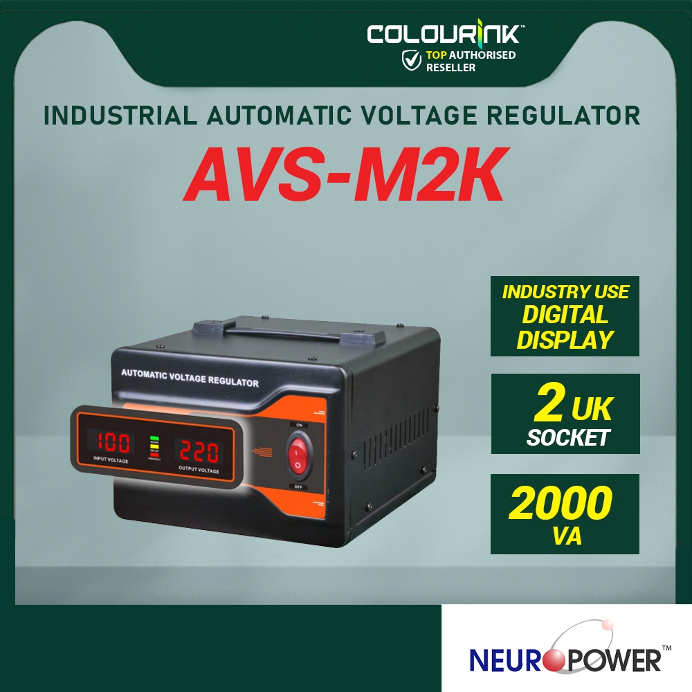 NeuroPower 1KVA 2KVA 3KVA AVR Industrial Motorised Automatic Voltage Stabilizer AVS-M1K0 AVS-M2KE AVS-M3K0