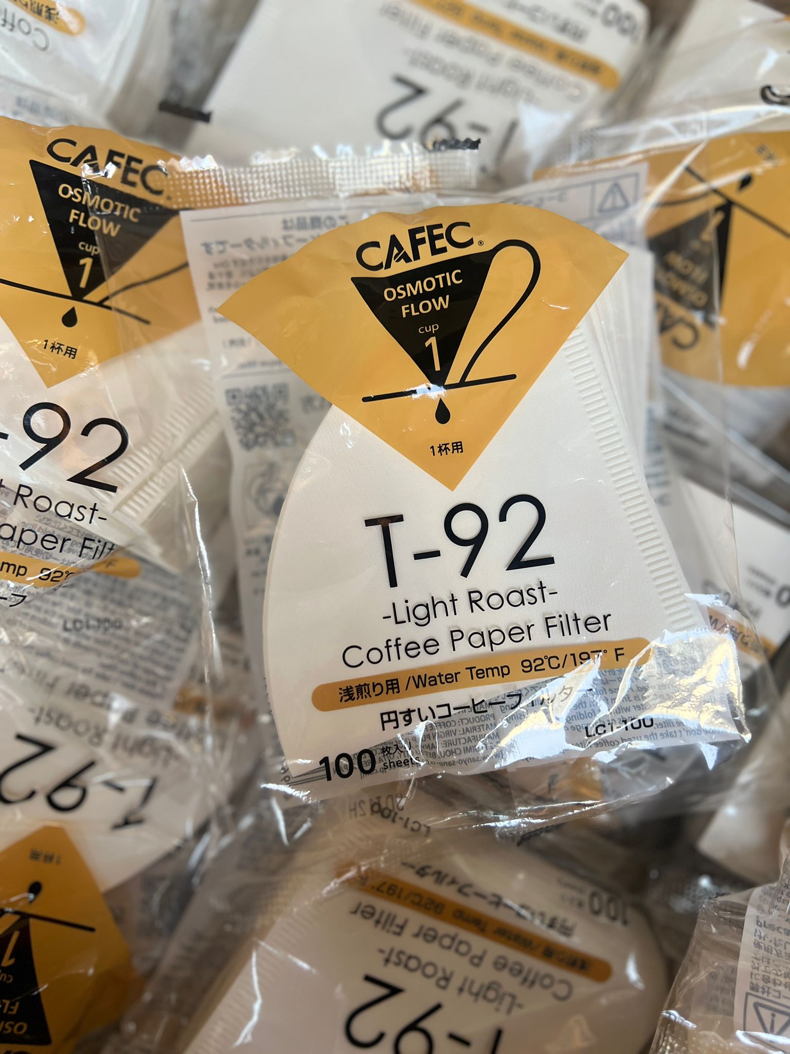 CAFEC 三洋  錐形濾紙 T92 1-2人份 (100枚) Filter Paper