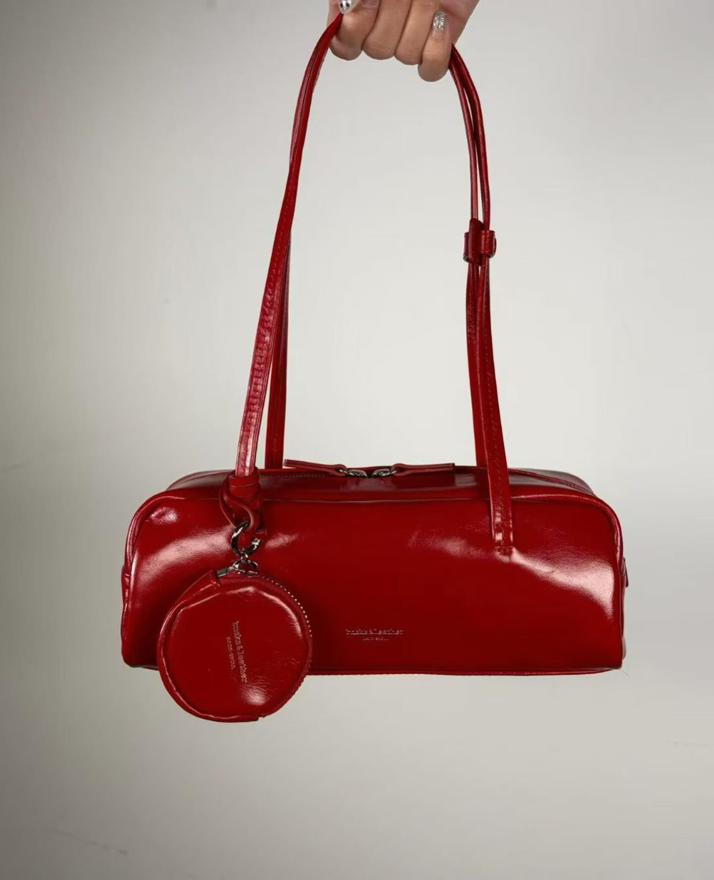 Bucks & Leather 法式復古真皮保齡球包 (圖中Small Size)