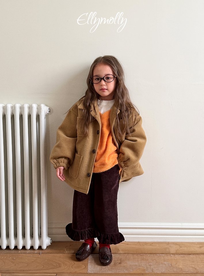 Ellymolly | Fluffy Wool Coat