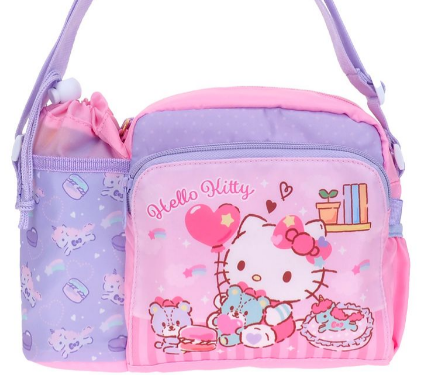 Hello Kitty 小童斜揹袋連水樽格