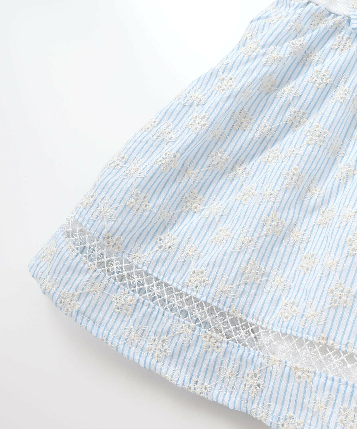 🇯🇵預訂 日本直送🇯🇵Slap Slip Baby兩色海洋風刺繡荷葉邊吊帶短袖包屁裙