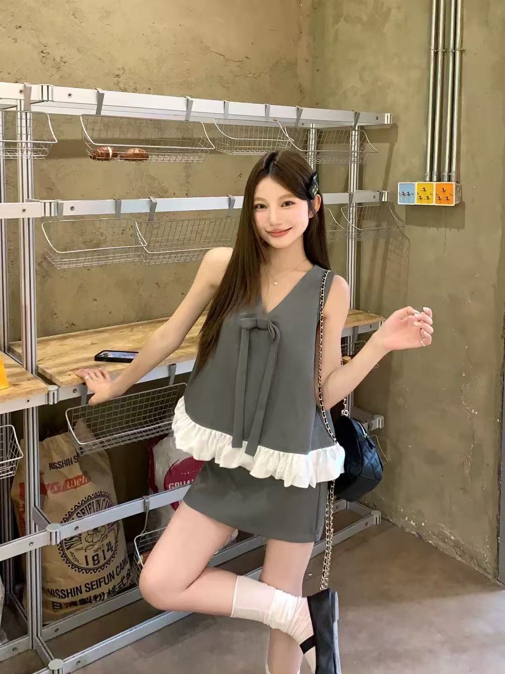 ST272香风背心套装