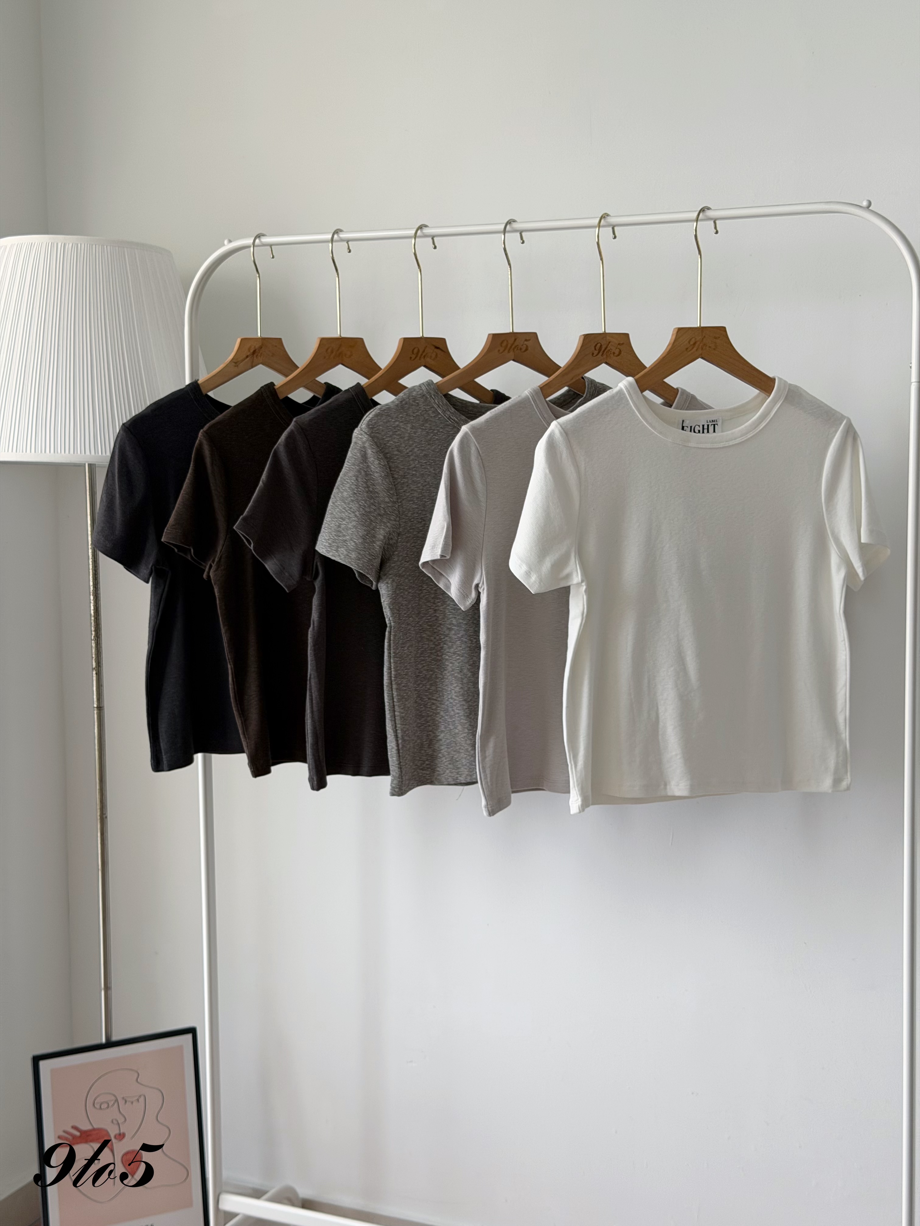 T4523 Short Sleeve Plain Tee - 6 Colors 
