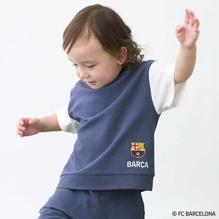 🇯🇵預訂 日本直送🇯🇵Petit Main x 巴塞球隊系列兩色球隊標誌短袖上下套裝