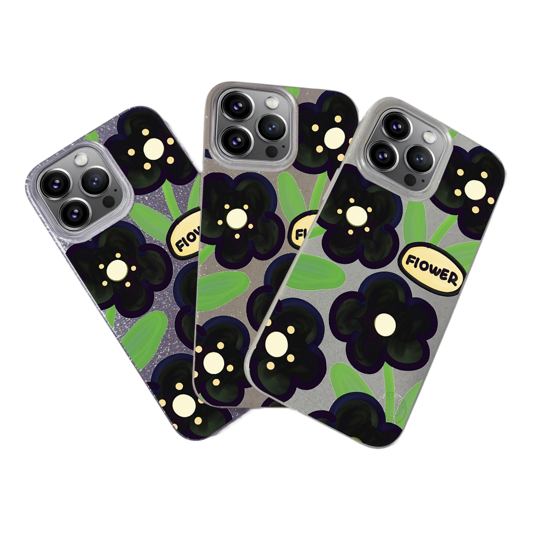 BLING CASE PHONE FOR IPHONE - DESIGN FLOWER W