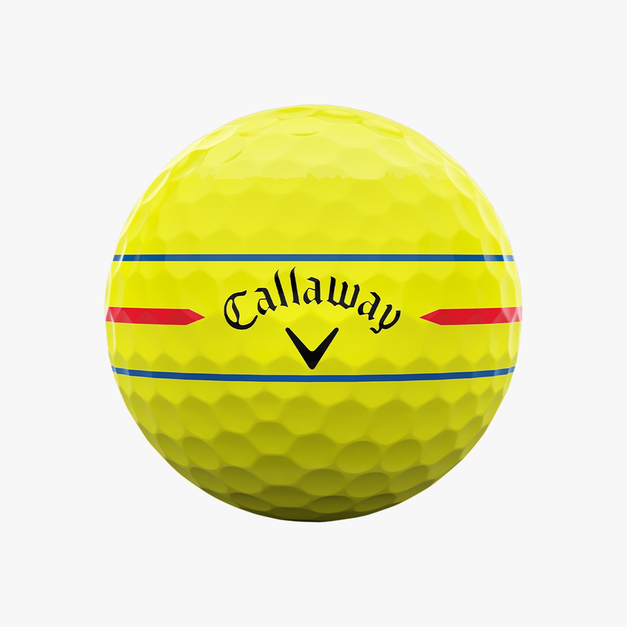 CALLAWAY CHROME SOFT TRIPLE TRACK 360 l四層球- 黃色