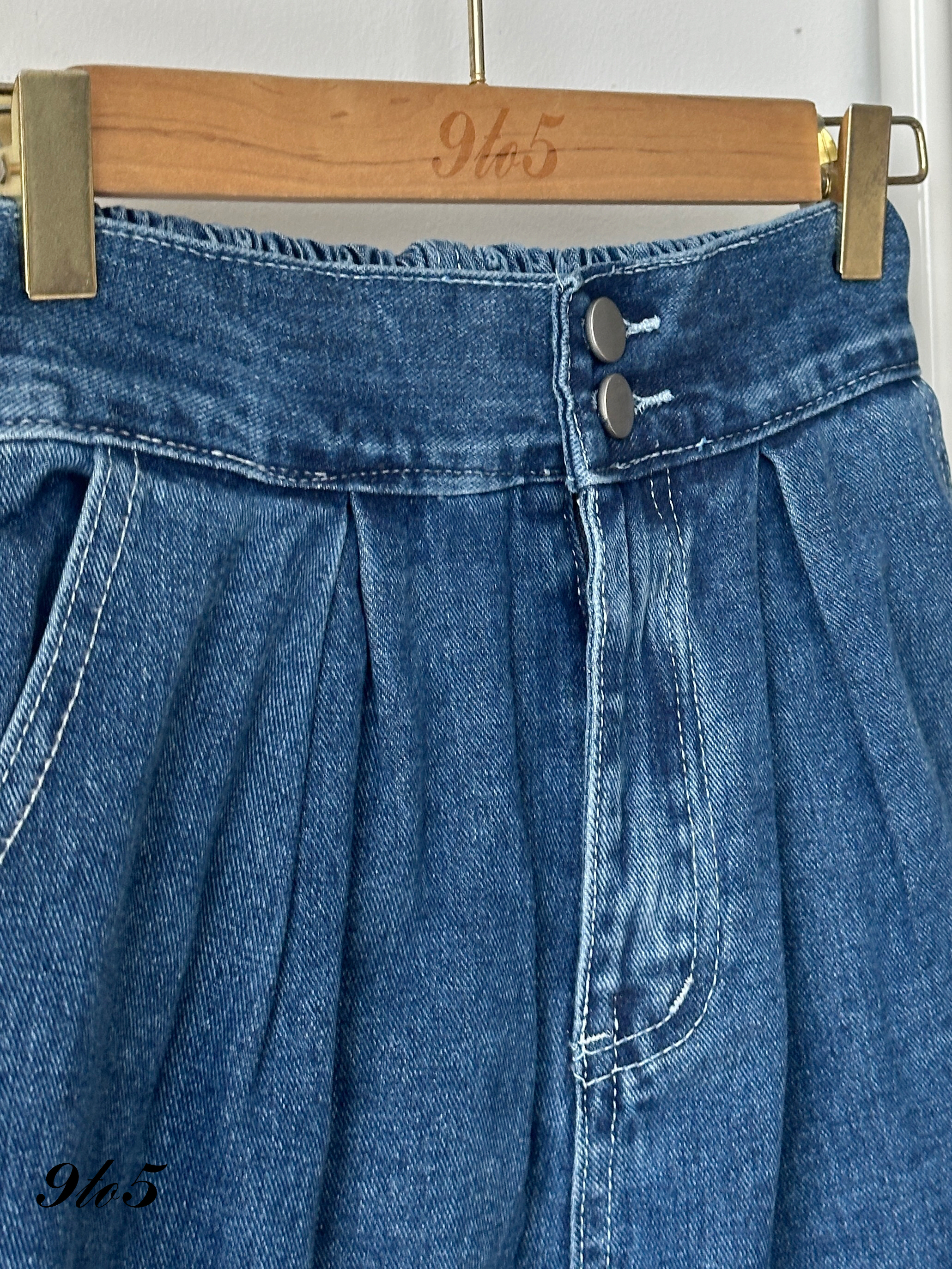 S1865 A Line Denim Short Pants