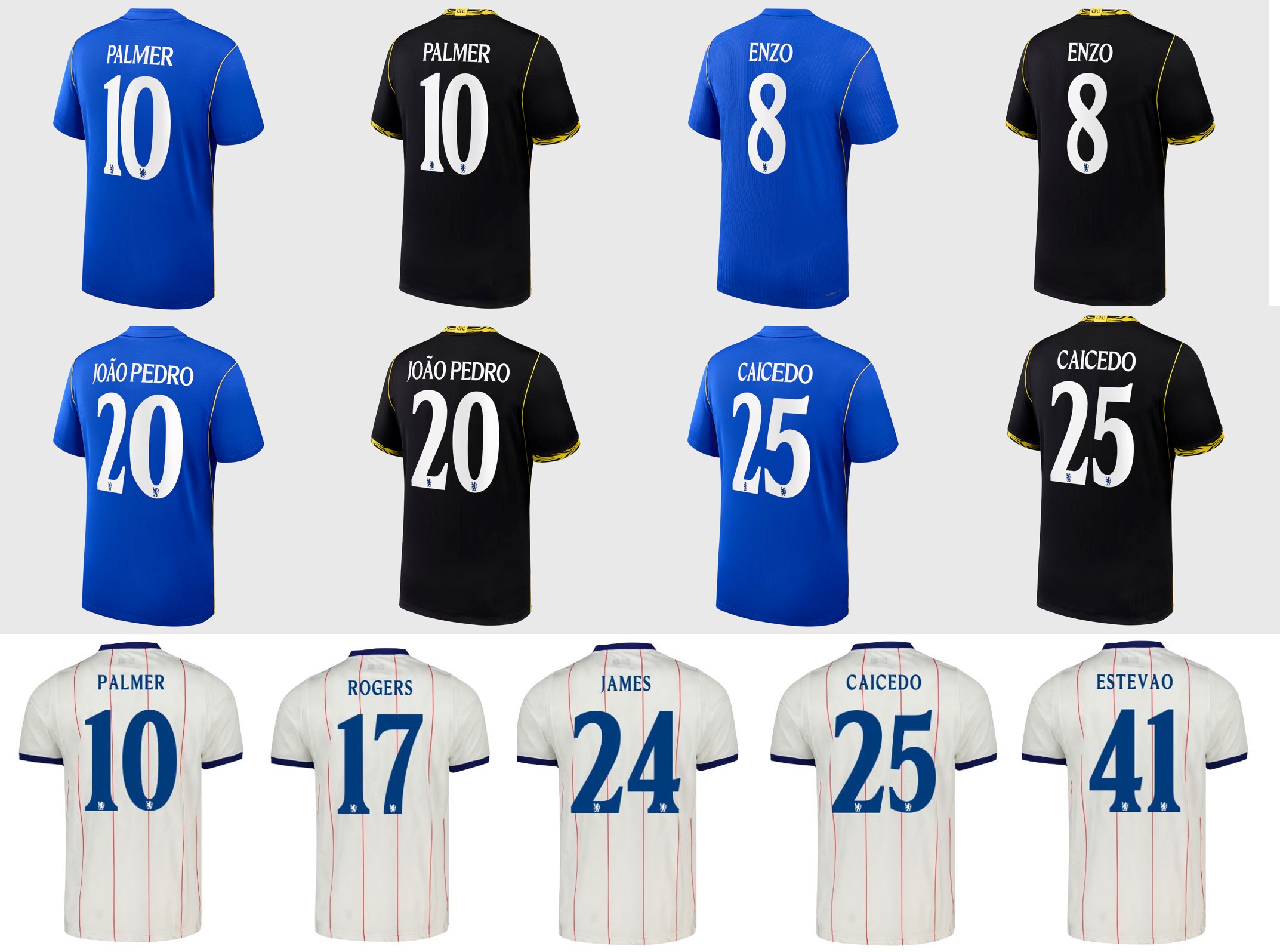 Chelsea 車路士 2025-26 主場/作客/三客杯賽印字 (內有多選，不是球衣)