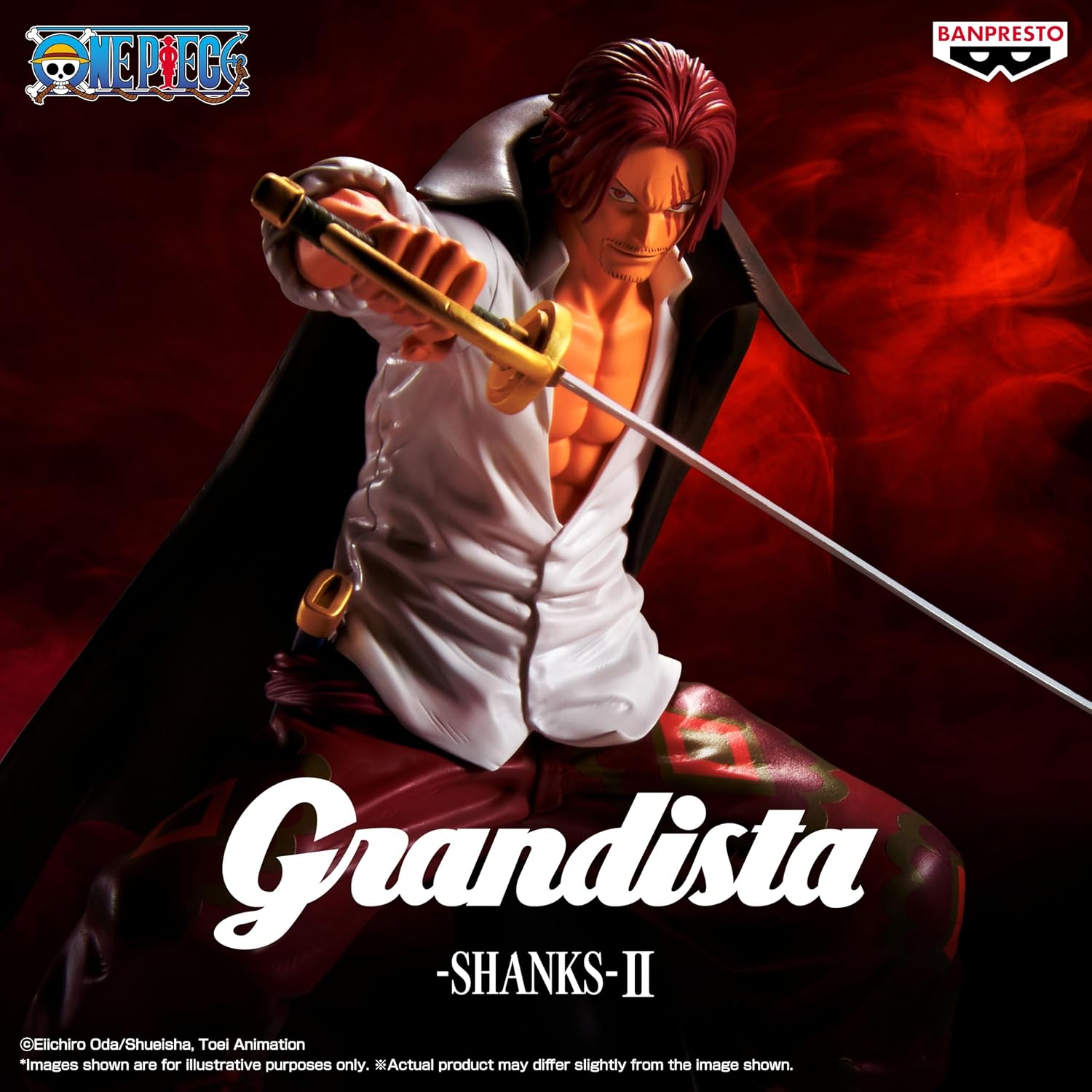 Banpresto, Grandista Figure: One Piece, Shanks II 海賊王 紅髮 香克斯