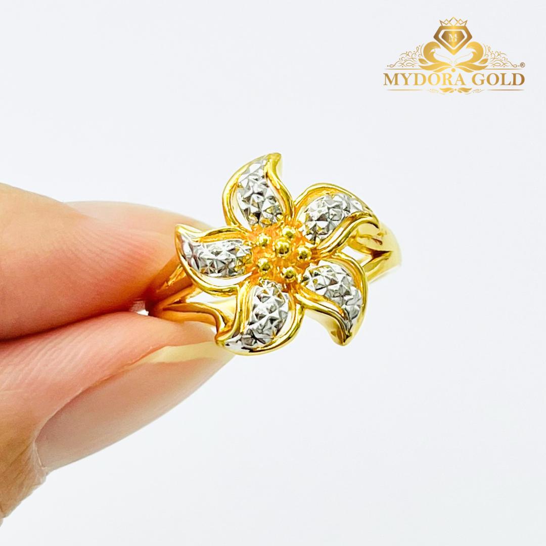 MYDORA Cincin Bunga Ayu Spinwind (5G) l EMAS 916/22K