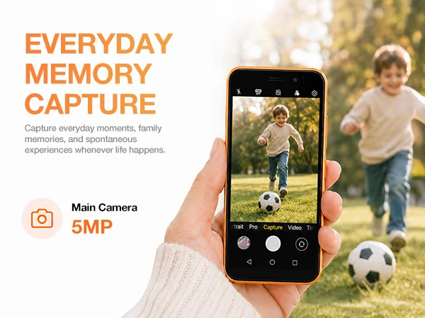 5MP 後置相機，記錄生活