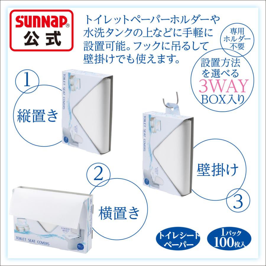 🔥🔥【日本直送《SUNNAP》水溶性即棄廁板墊】100張入