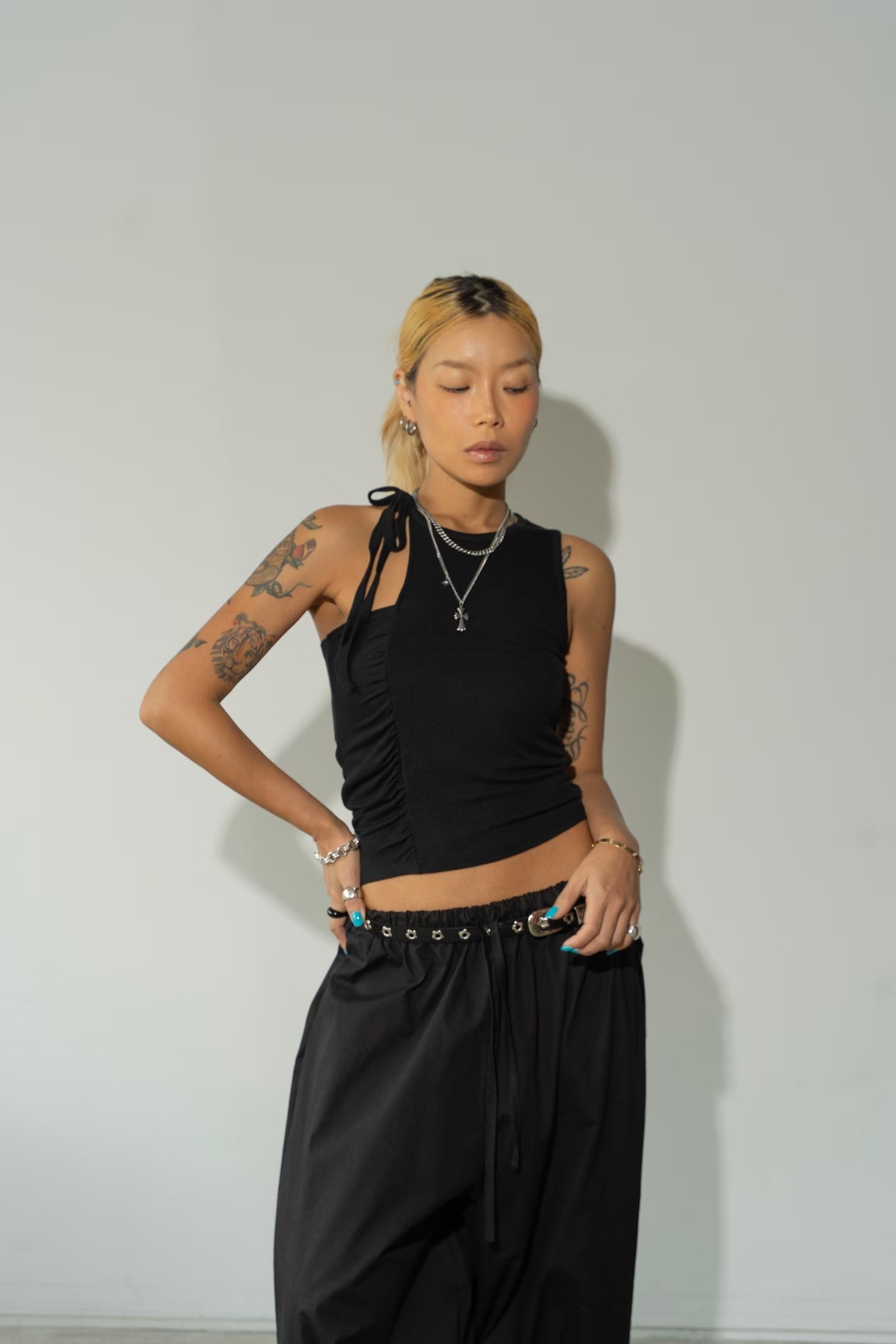 東大門女裝 | Speed rope tank top(Black)