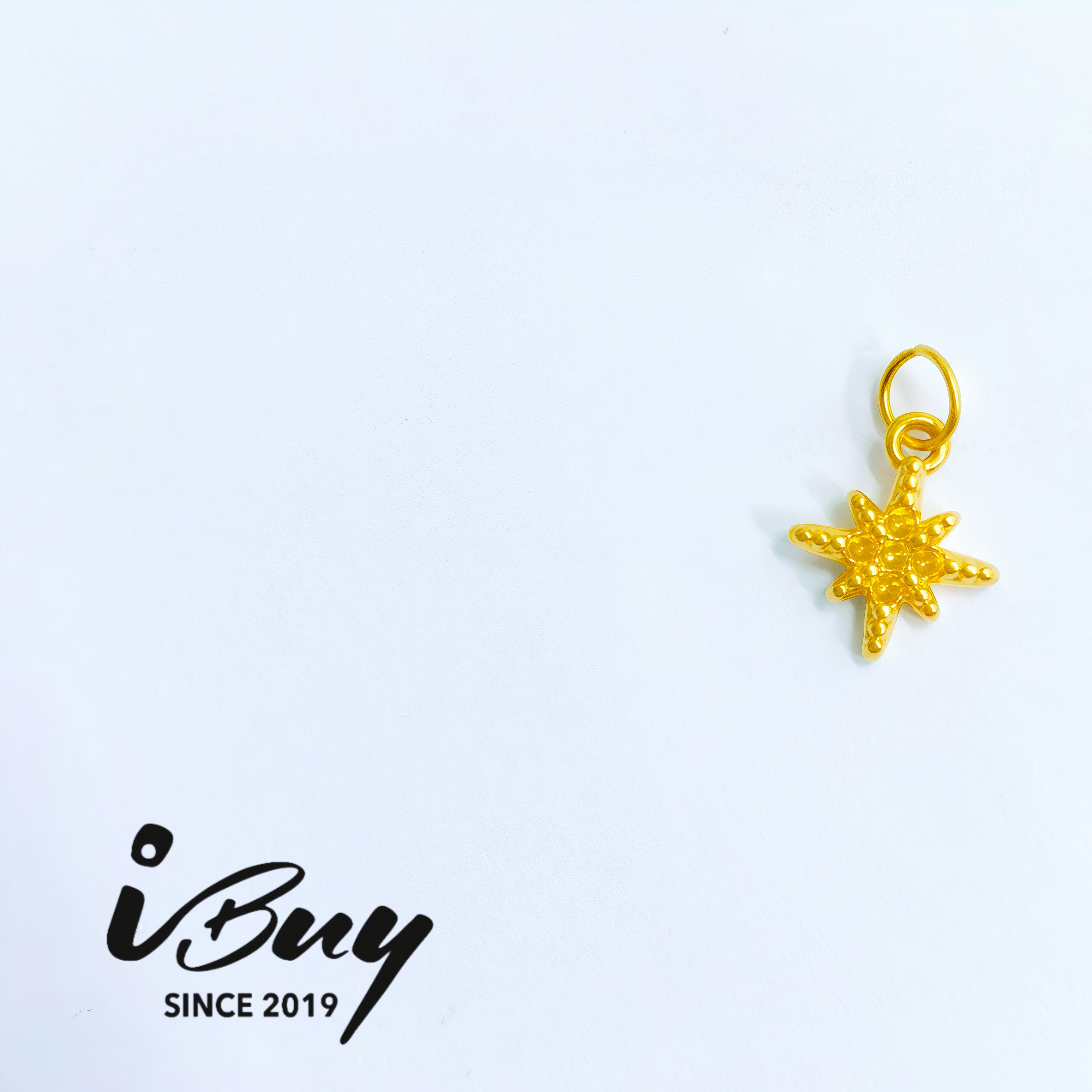 999 GOLD HEXAGRAM PENDANT 999 金 六芒星吊坠
