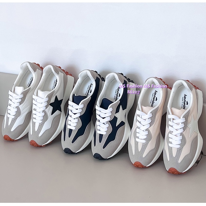 R6207 韓國🇰🇷拼色星星修腳sneakers