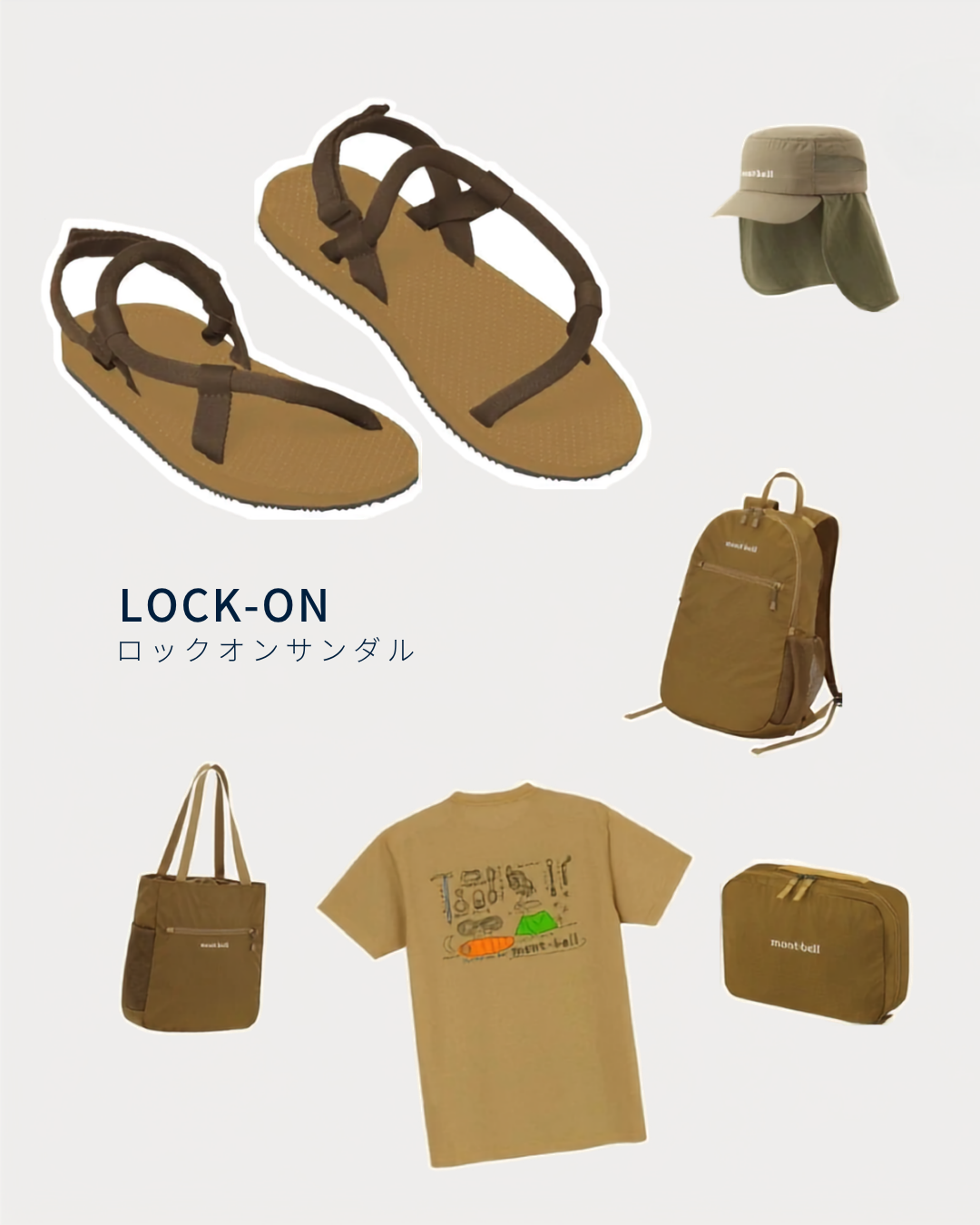 日本代購【 日本直送 montbell Lock-On sandals 超輕量 戶外 休閒 涼鞋 | 拖鞋 | 男女合用 | unisex 】