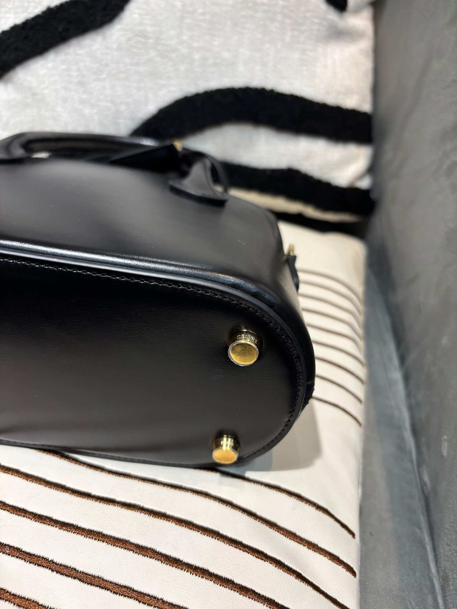Celine Mini Honorine 黑色亮面小牛皮 2Way Bag 100%Authentic ,98%new ☑️dust bag 